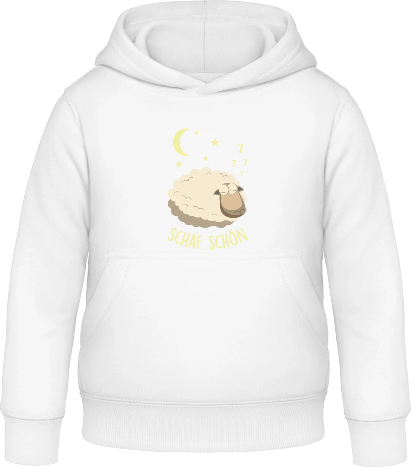 Schaf schön - Arctic white Awdis Hoodie Kids - Front