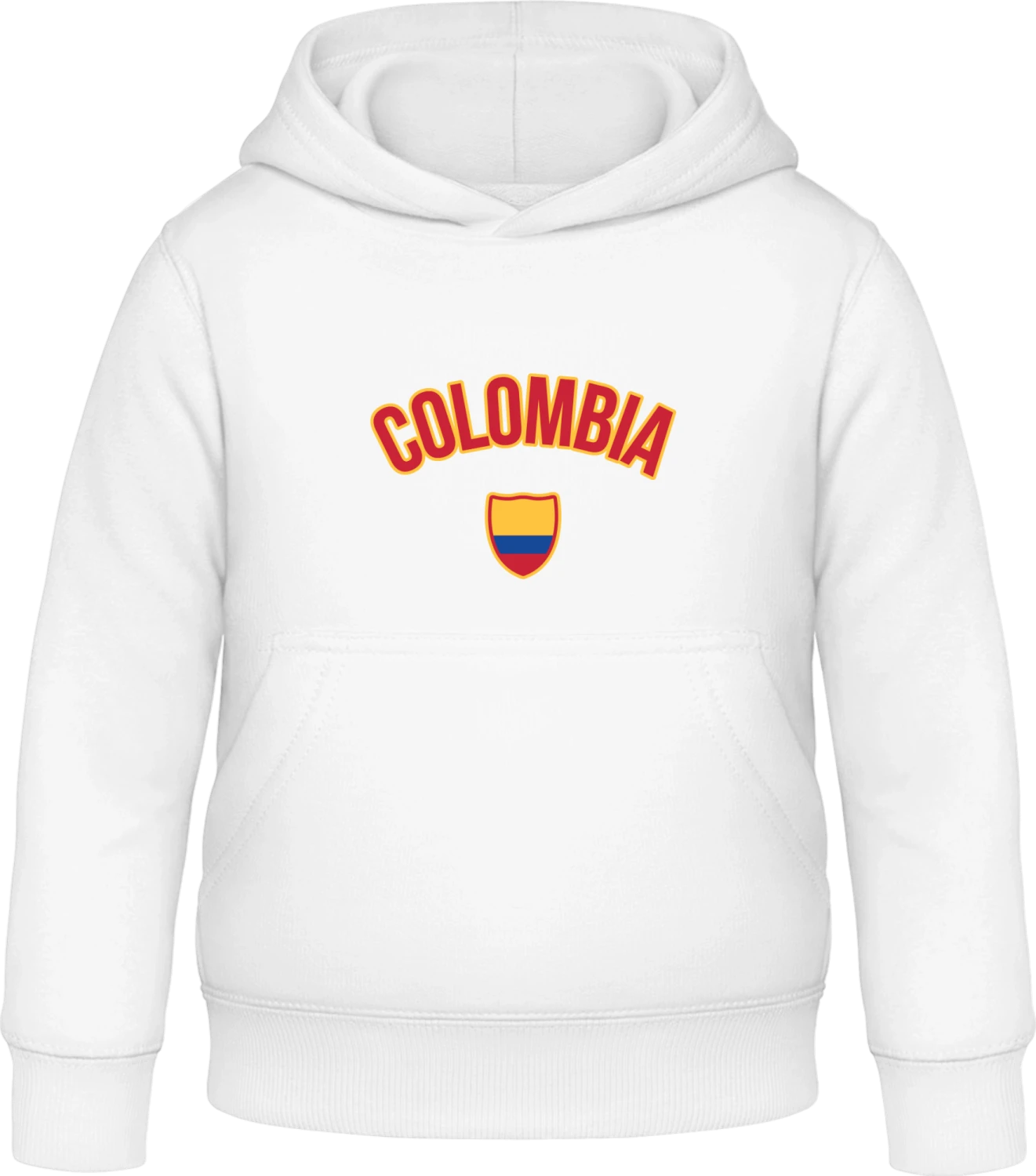 COLOMBIA Fan - Arctic white Awdis Hoodie Kids - Front