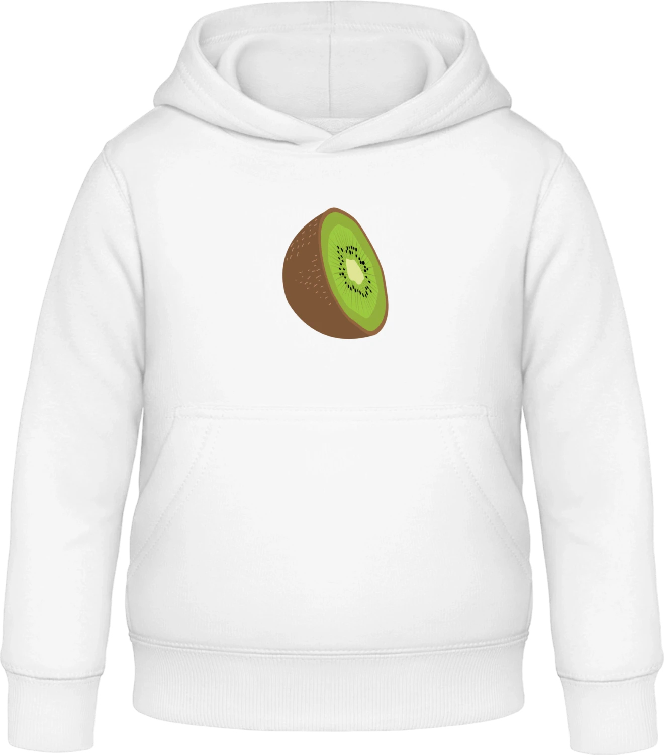 Kiwi Fruit - Arctic white Awdis Hoodie Kids - Front