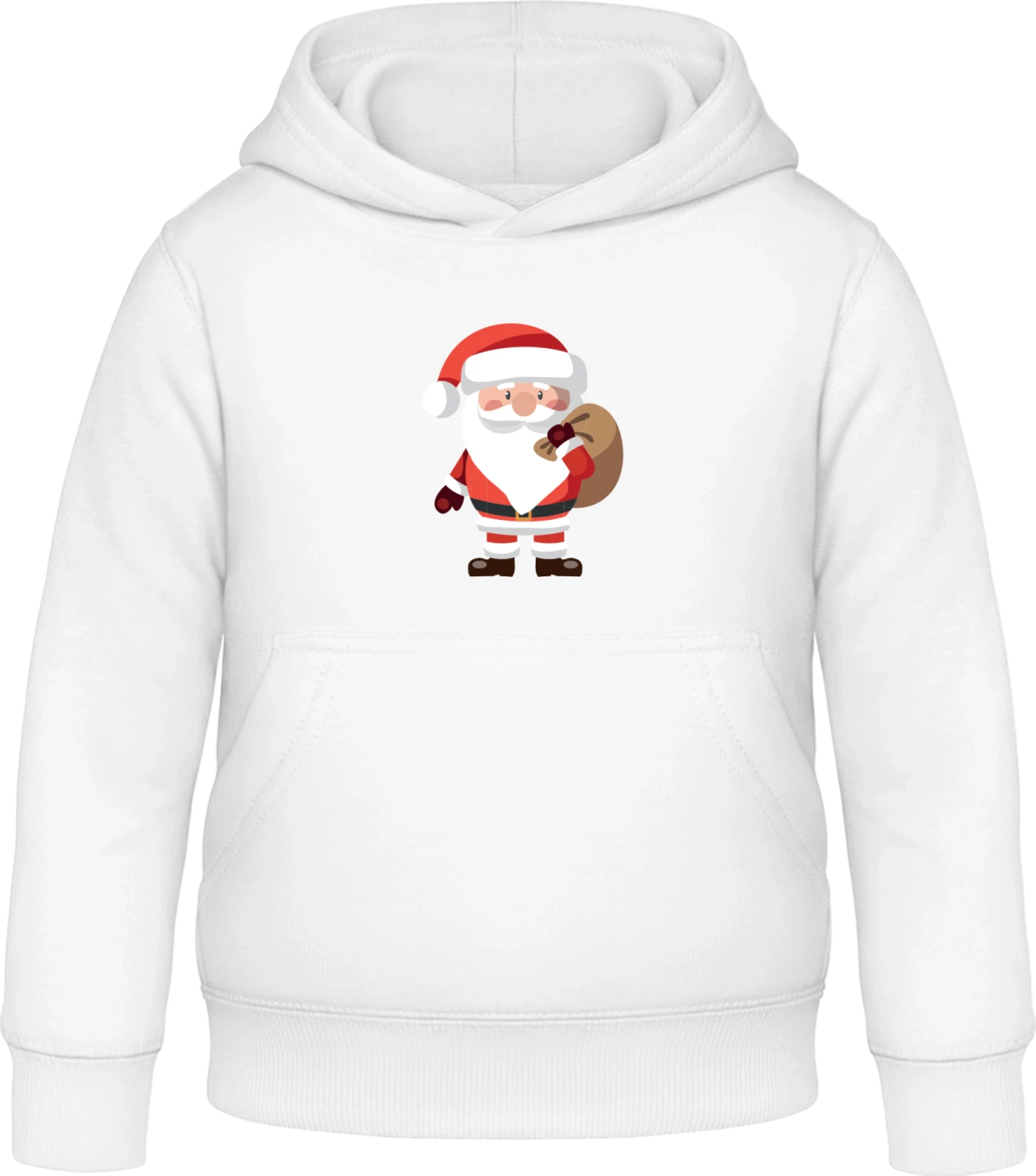 Santa Claus At Work - Arctic white Awdis Hoodie Kids - Front