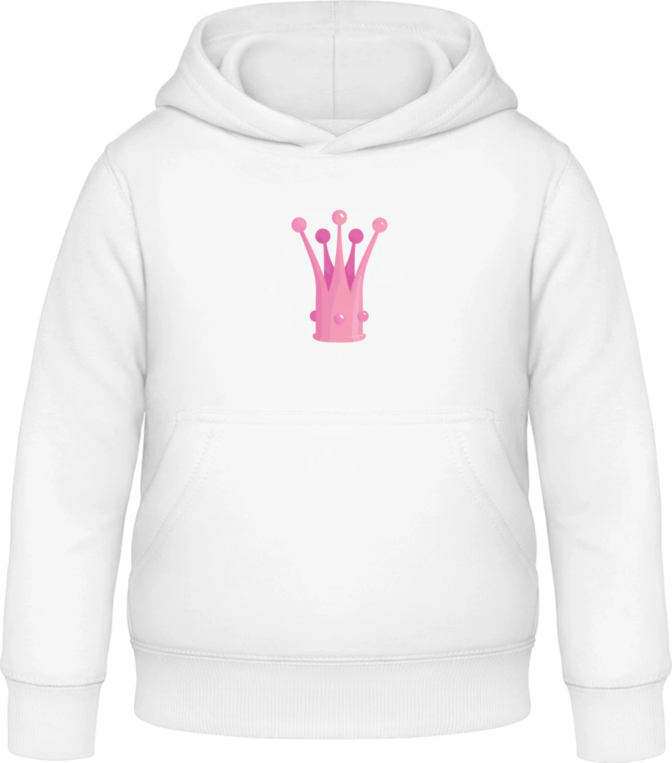 Cute Princess Crown - Arctic white Awdis Hoodie Kids - Front