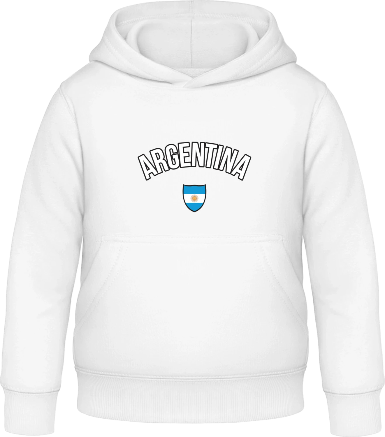 ARGENTINA Fan - Arctic white Awdis Hoodie Kids - Front