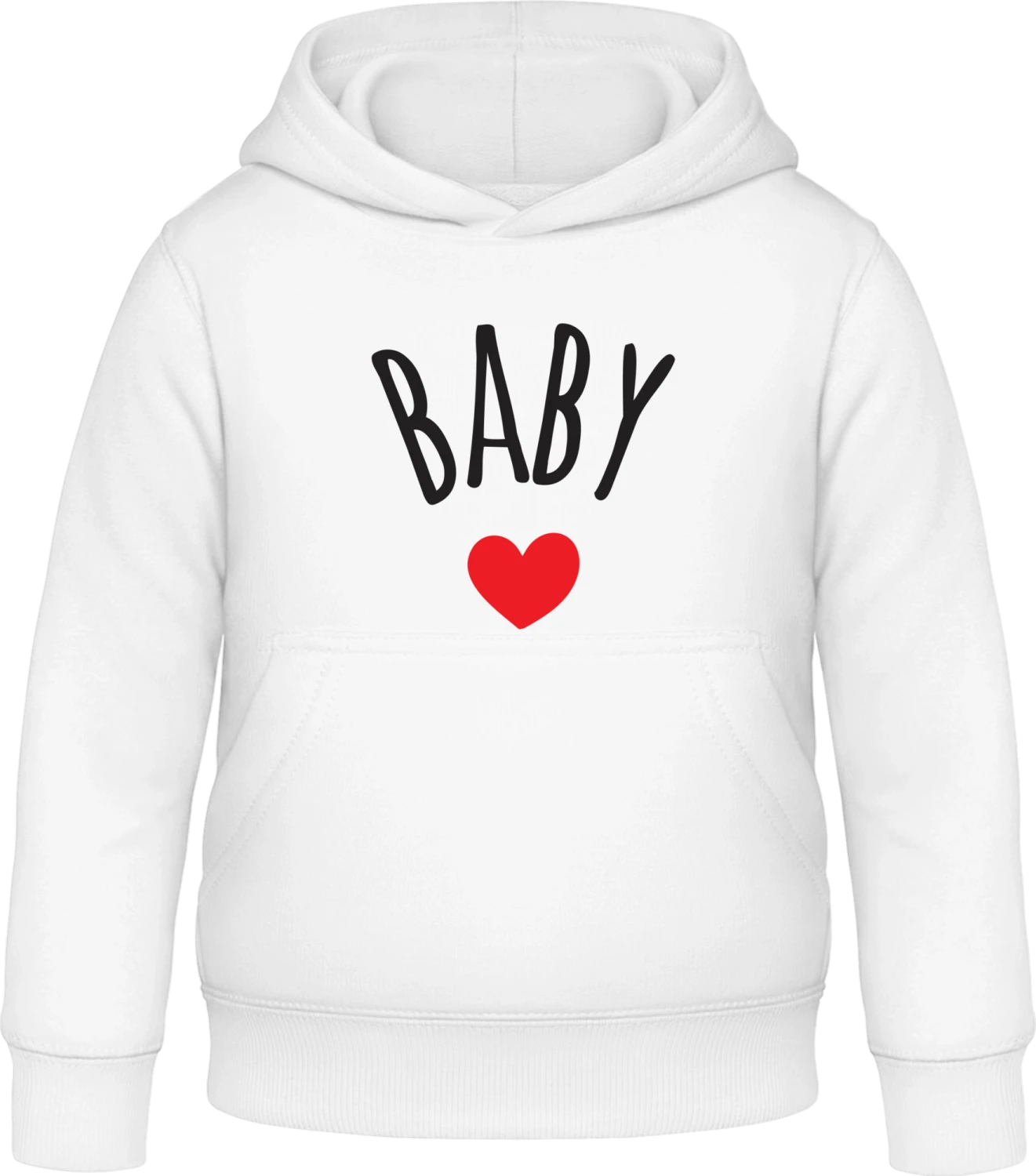 Baby - Arctic white Awdis Hoodie Kids - Front