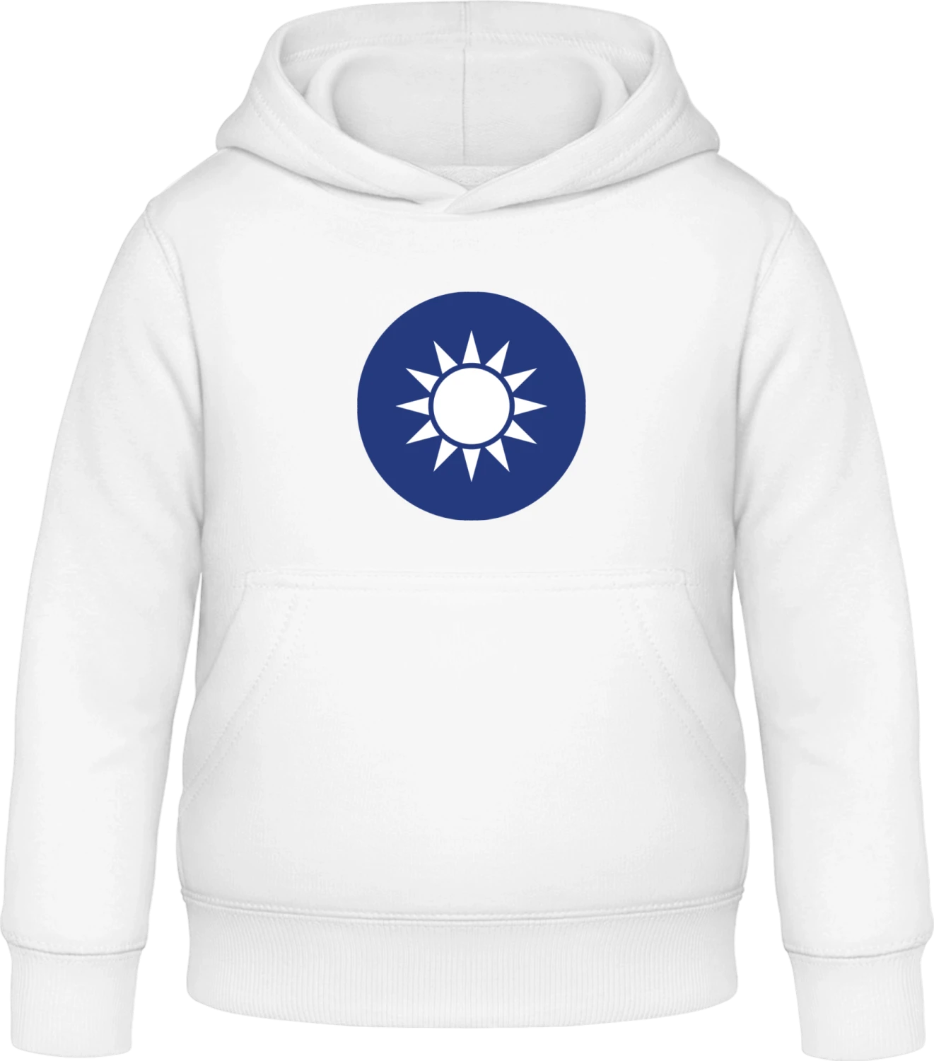 Taiwan Coat of Arms - Arctic white Awdis Hoodie Kids - Front