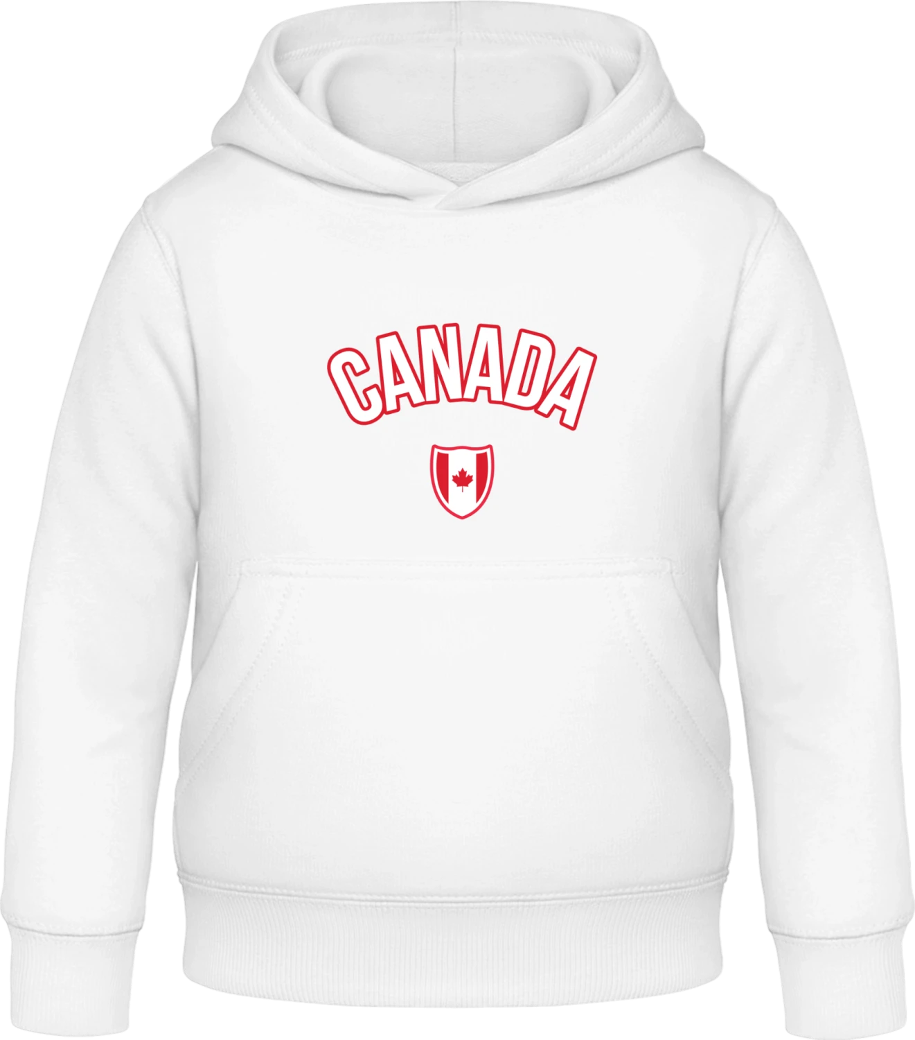 CANADA Fan - Arctic white Awdis Hoodie Kids - Front