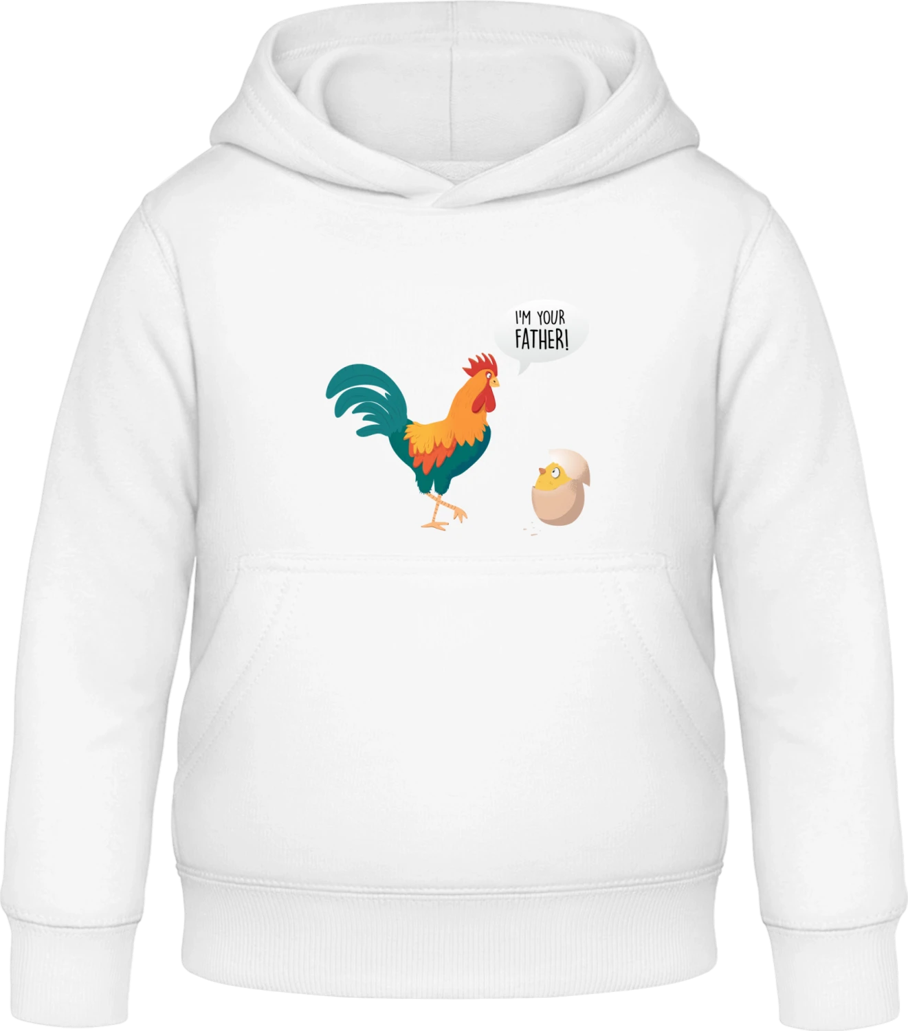 Cock I'm Your Father - Arctic white Awdis Hoodie Kids - Front