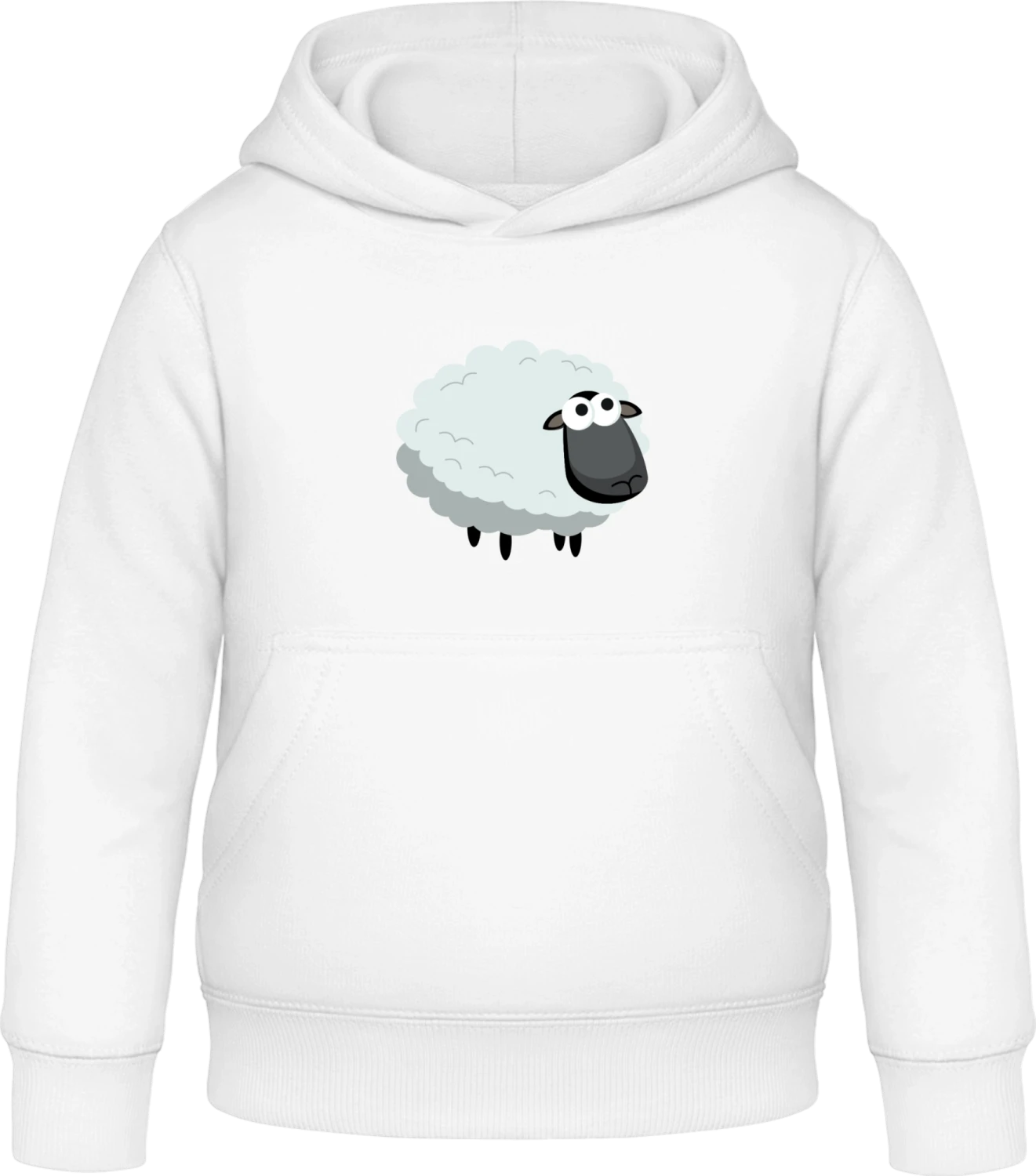 Cute Sheep - Arctic white Awdis Hoodie Kids - Front