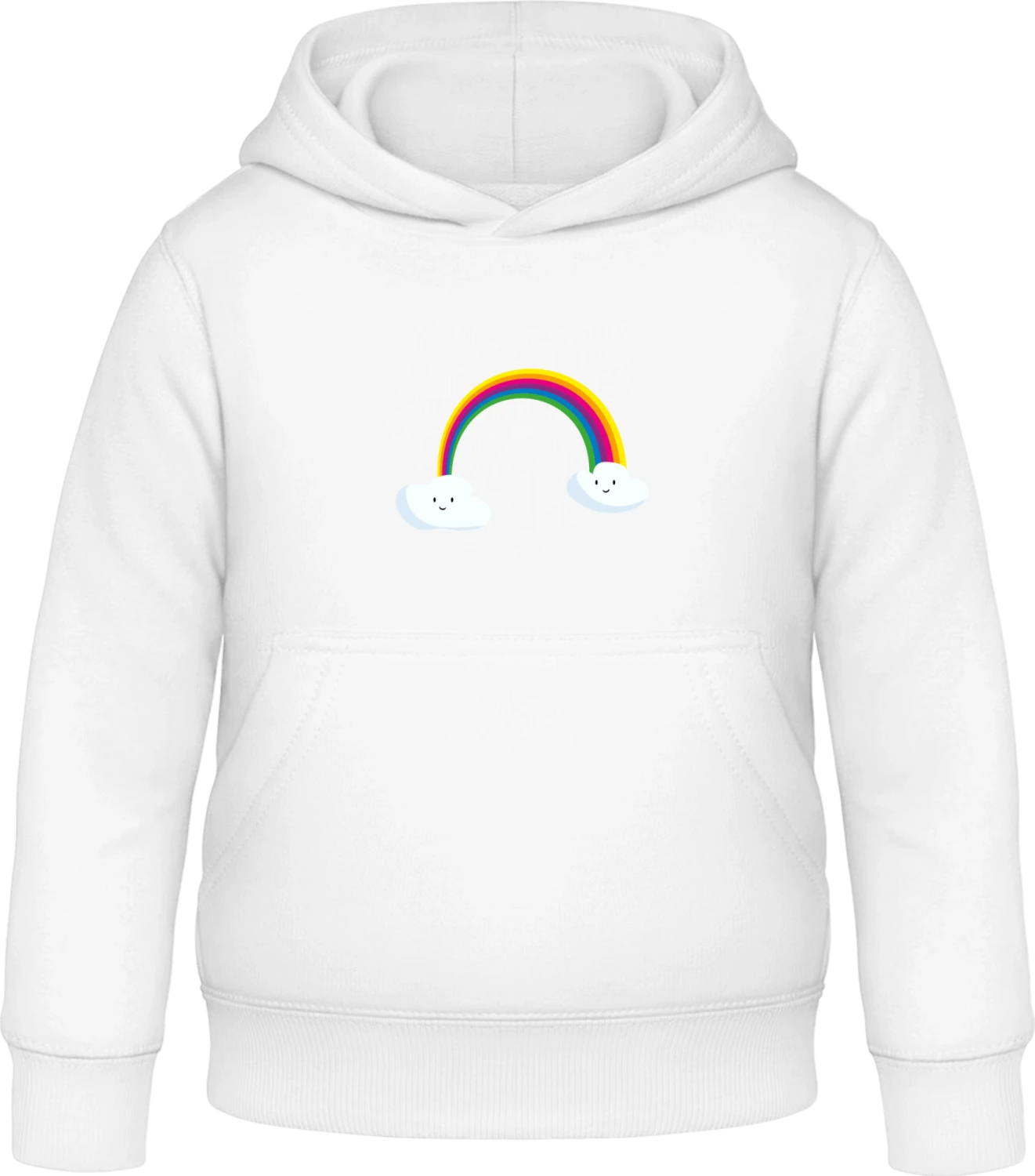 Rainbow Clauds - Arctic white Awdis Hoodie Kids - Front