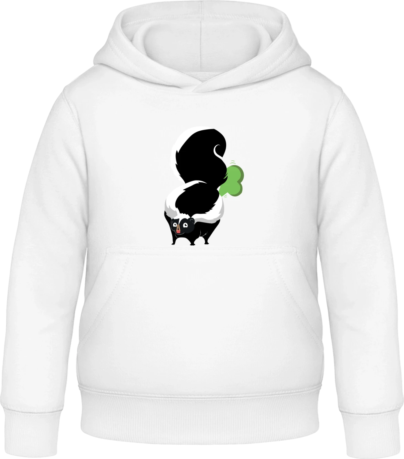 Skunk Farts - Arctic white Awdis Hoodie Kids - Front