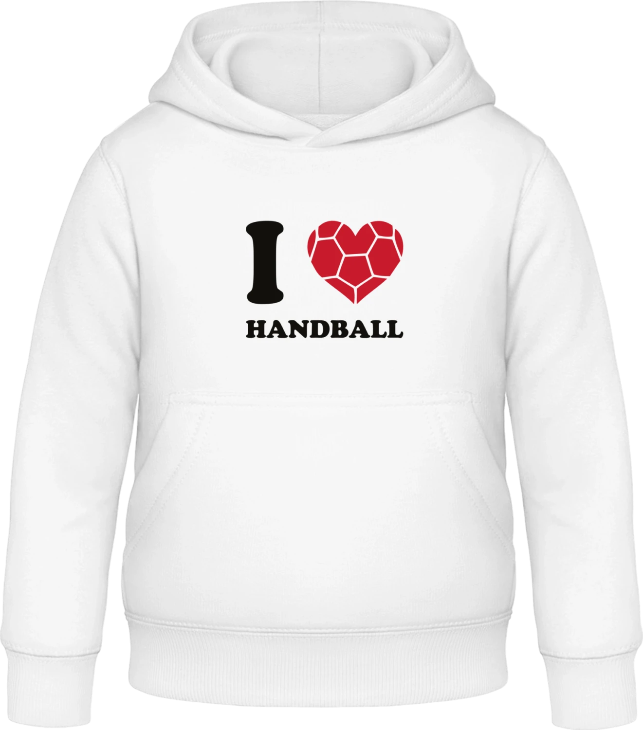 I Love Handball Heart - Arctic white Awdis Hoodie Kids - Front