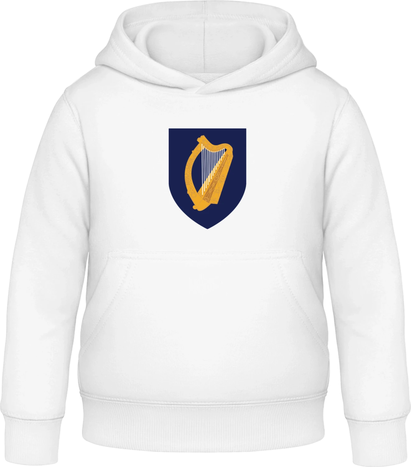 Ireland Coat of Arms - Arctic white Awdis Hoodie Kids - Front