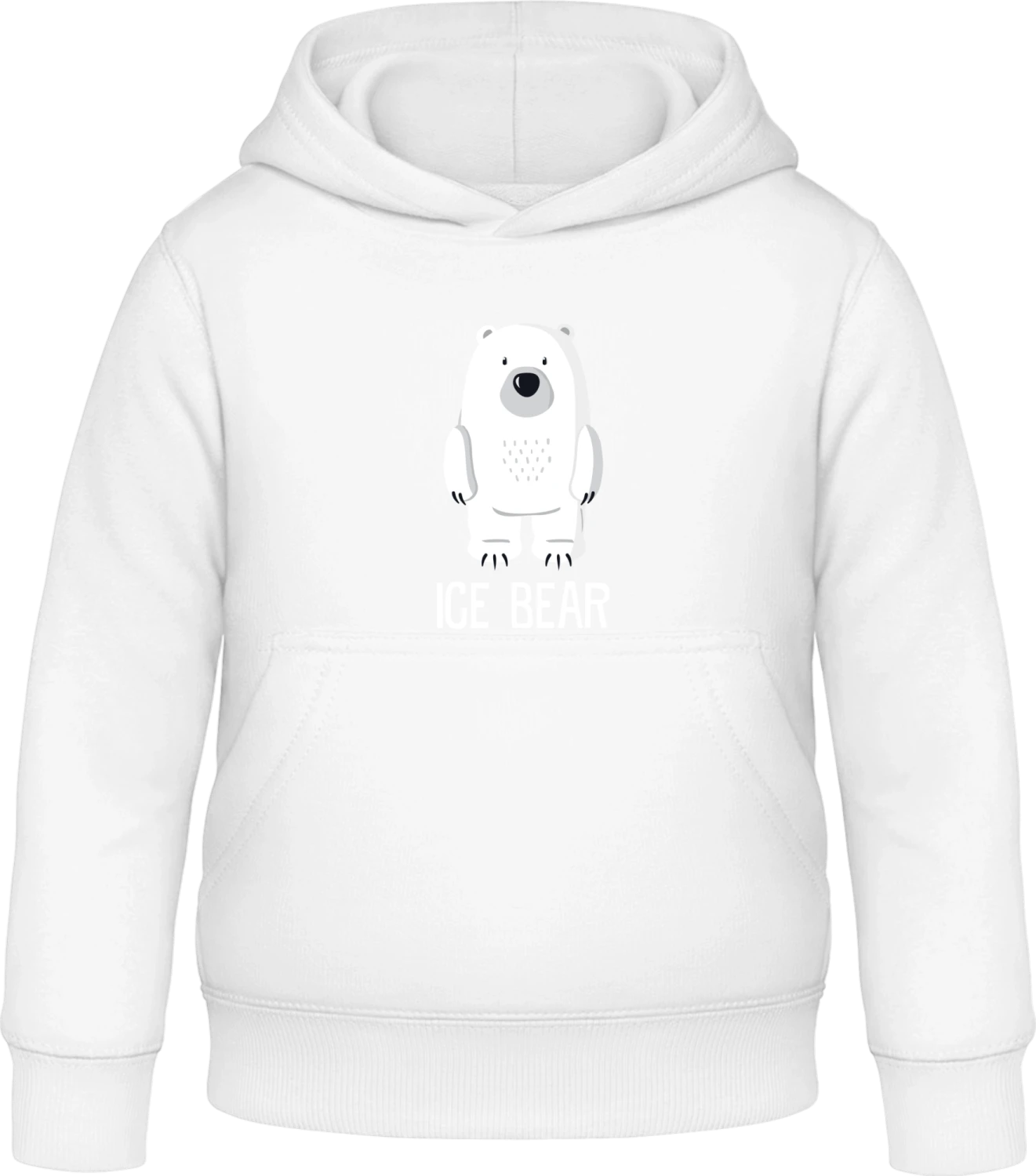 Polar Ice Bear - Arctic white Awdis Hoodie Kids - Front