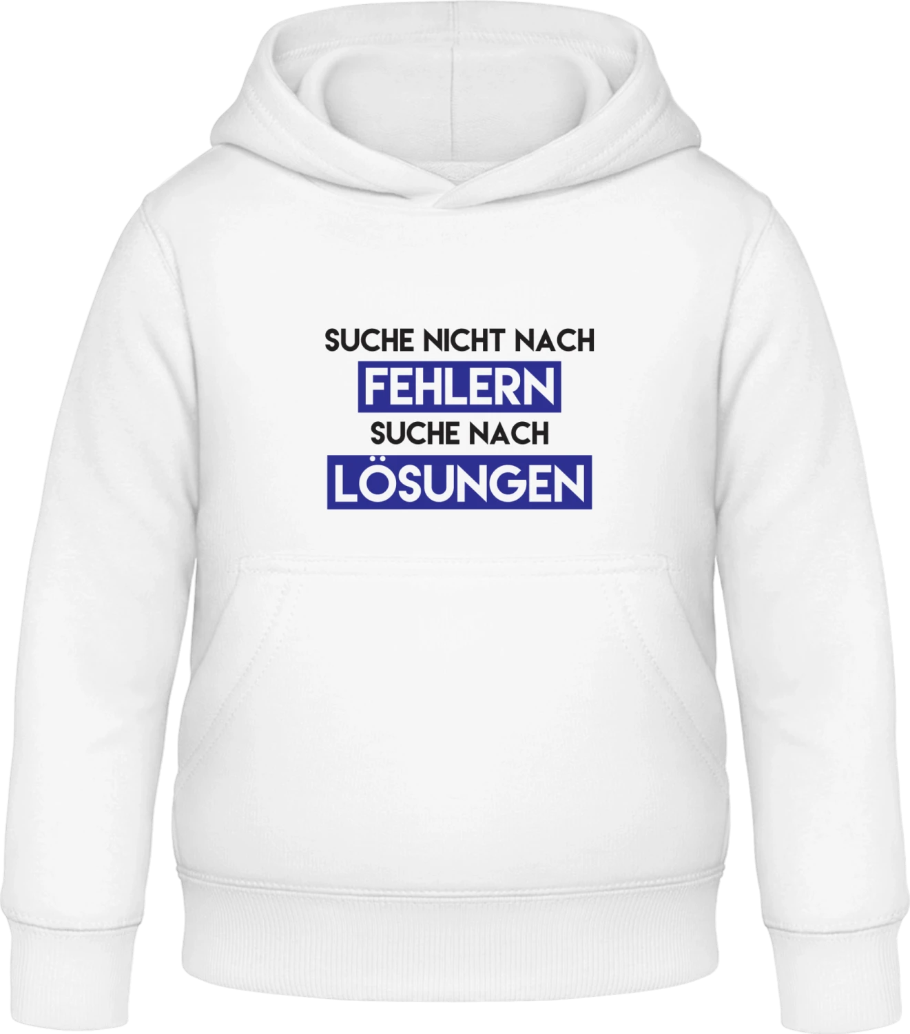 Suche nicht nach Fehlern - Arctic white Awdis Hoodie Kids - Front