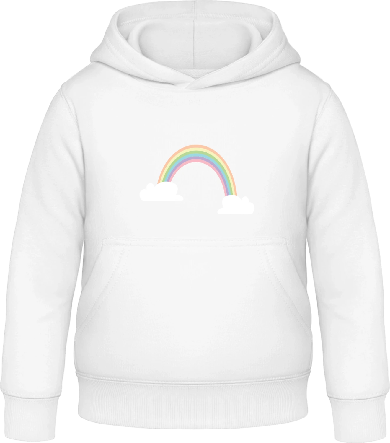 Rainbow - Arctic white Awdis Hoodie Kids - Front