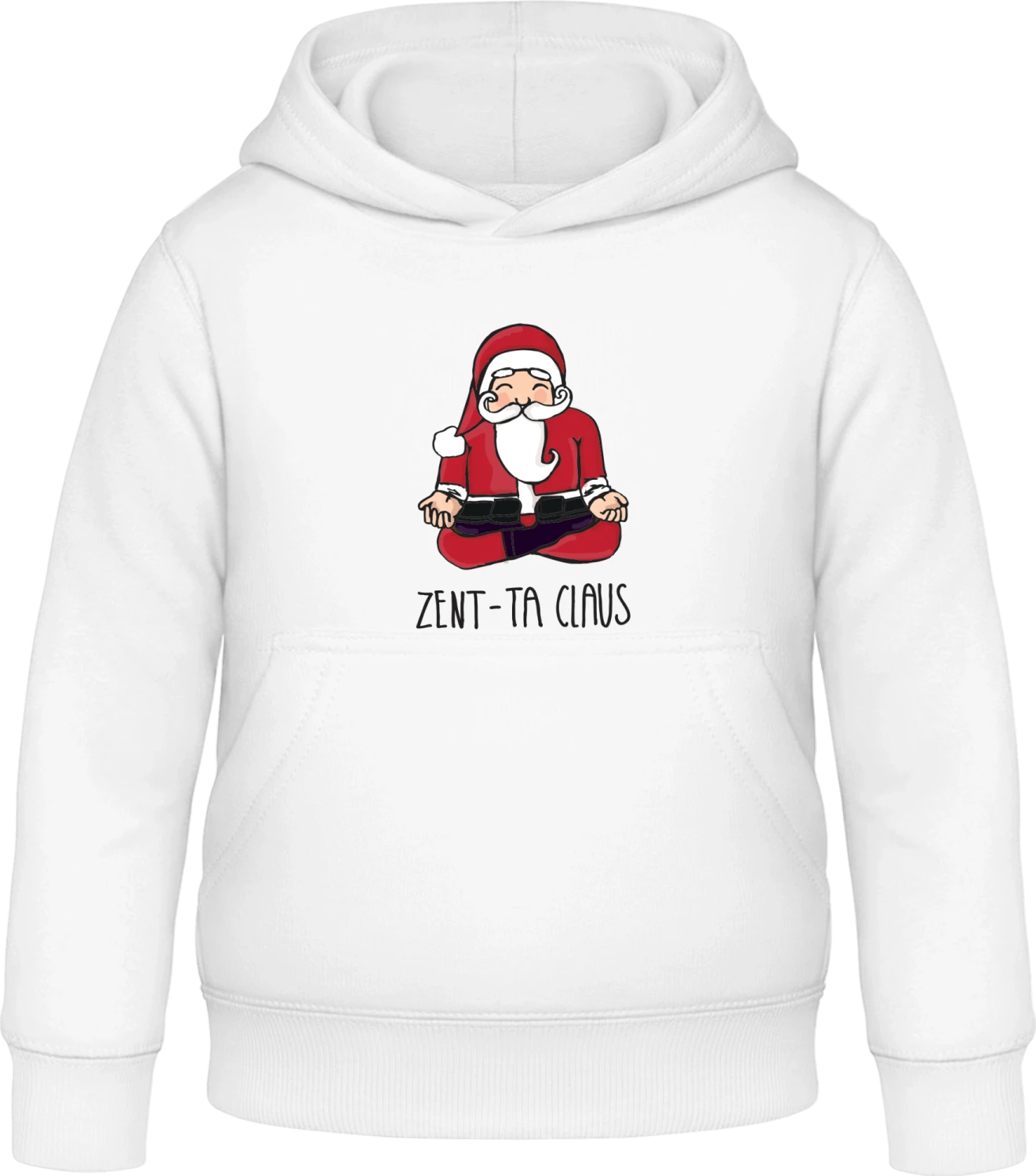 Santa Claus Zent-Ta-Claus - Arctic white Awdis Hoodie Kids - Front