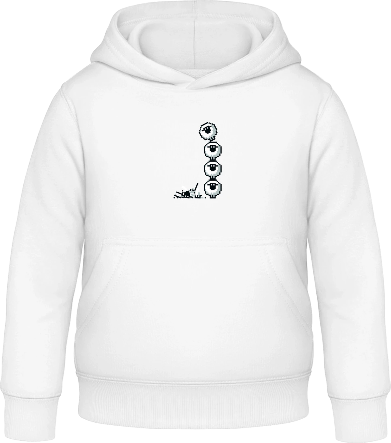 Sheep Tower - Arctic white Awdis Hoodie Kids - Front