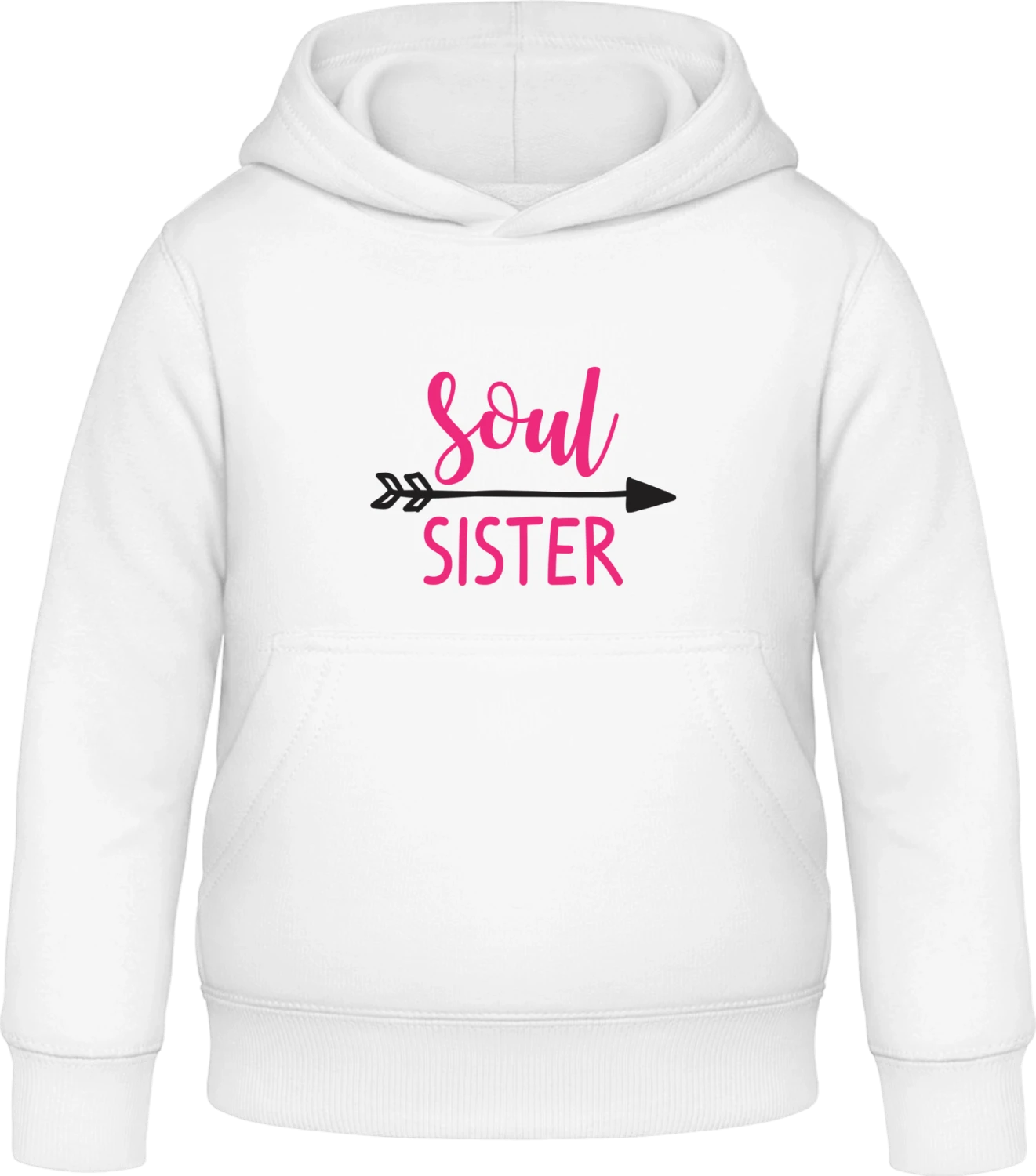 Soul Sister Left - Arctic white Awdis Hoodie Kids - Front