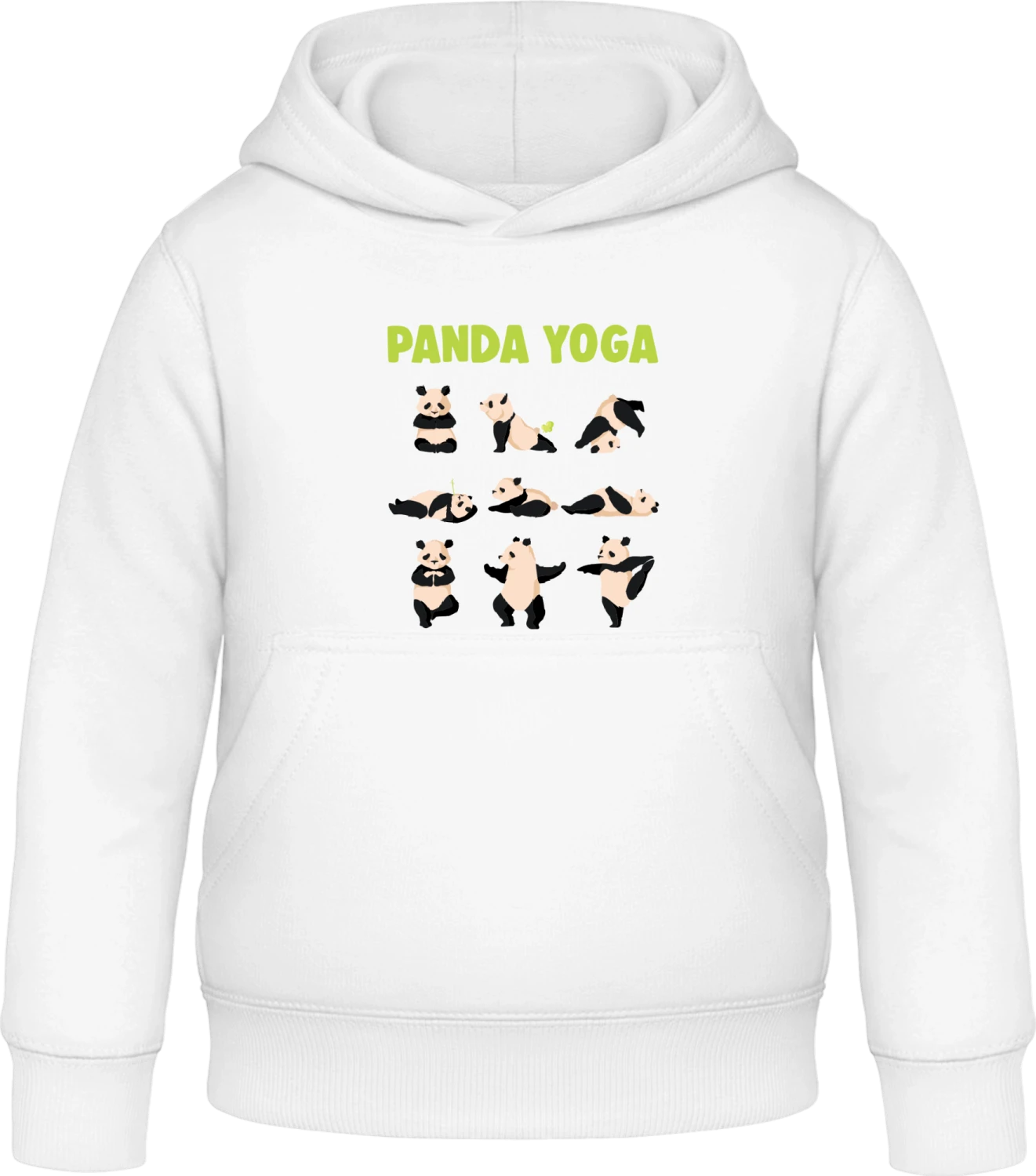 Panda Yoga - Arctic white Awdis Hoodie Kids - Front