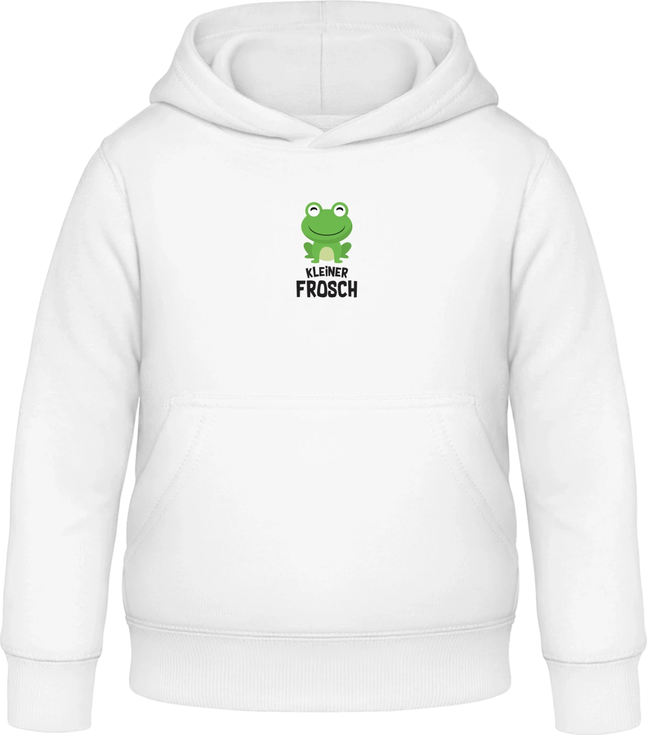 Kleiner Frosch - Arctic white Awdis Hoodie Kids - Front