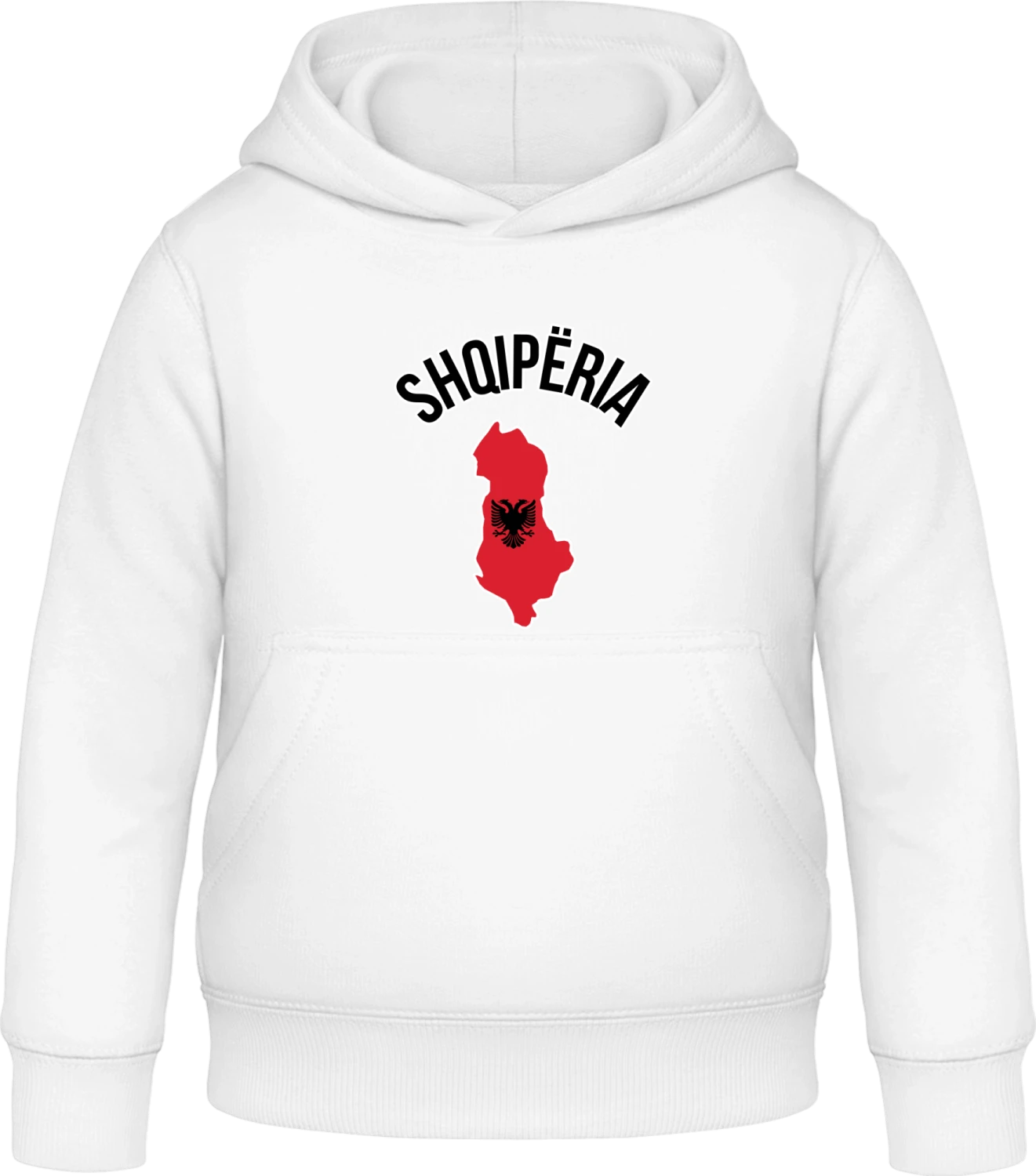 Shqiperia - Arctic white Awdis Hoodie Kids - Front