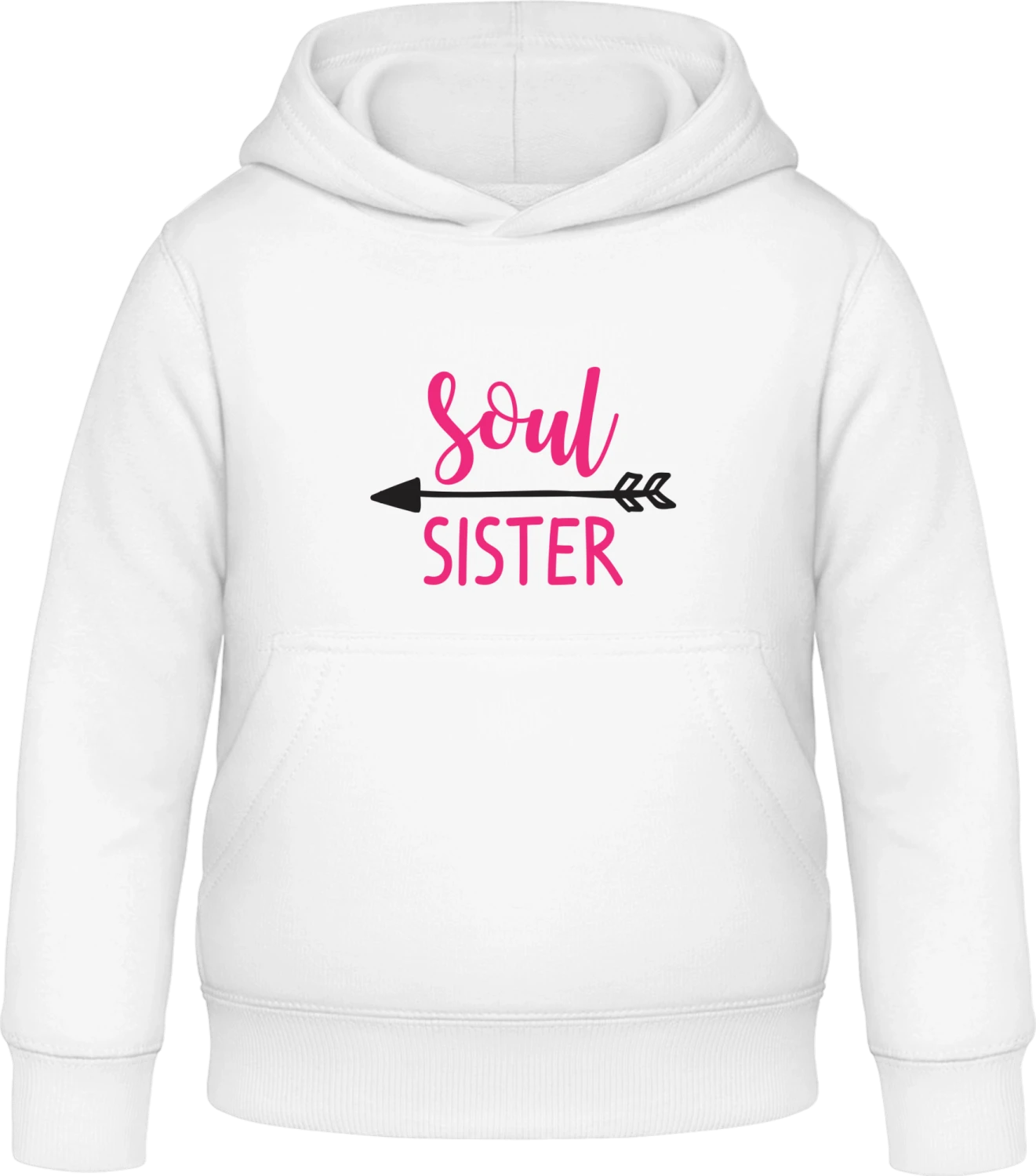 Soul Sister Right - Arctic white Awdis Hoodie Kids - Front