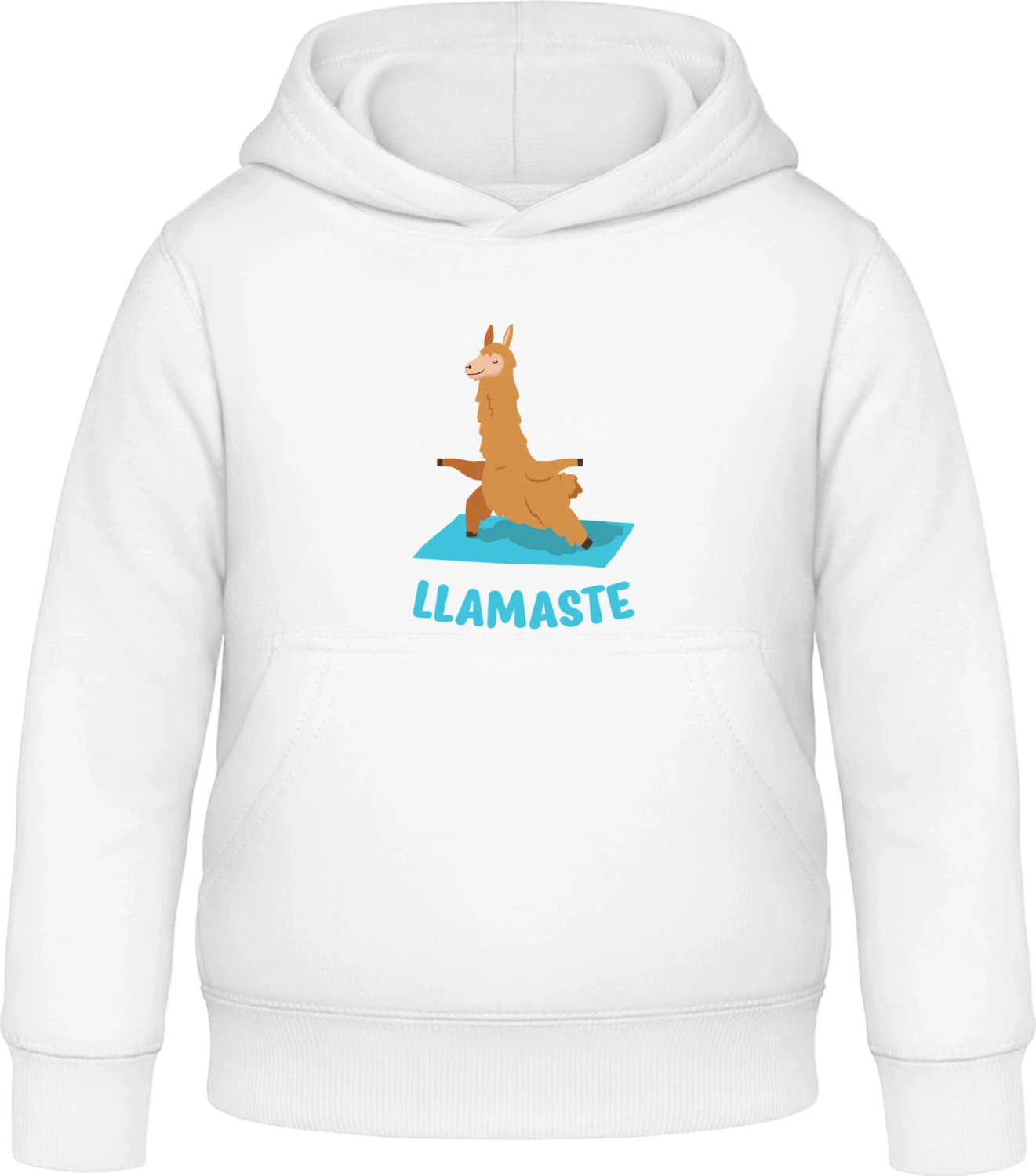 Llamaste - Arctic white Awdis Hoodie Kids - Front