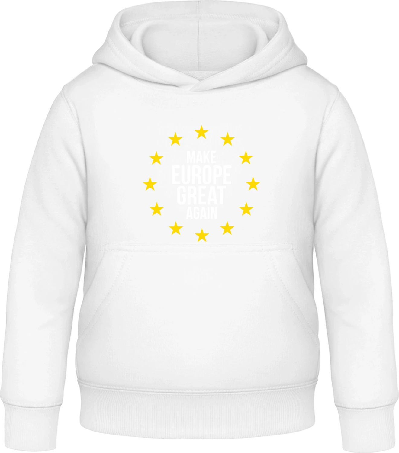 Make Europe Great Again EU - Arctic white Awdis Hoodie Kids - Front