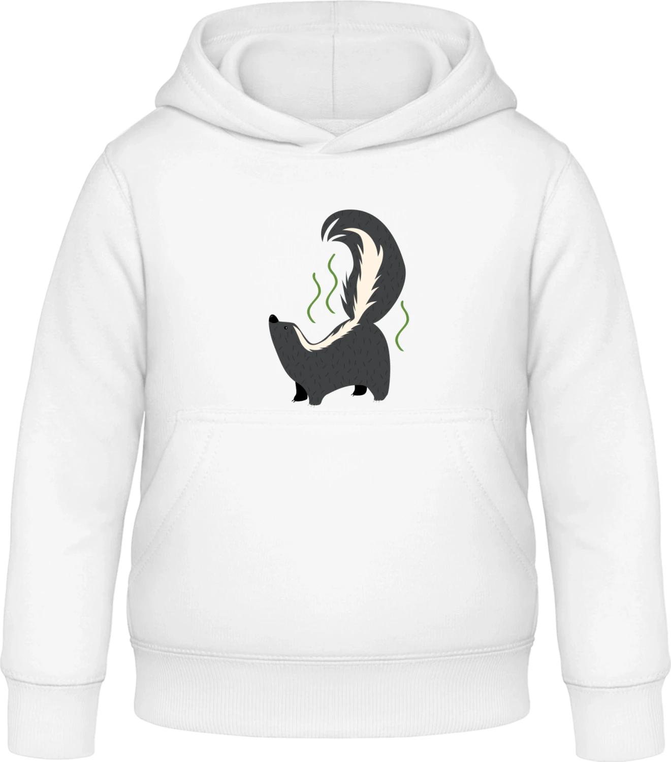 Stinky Skunk - Arctic white Awdis Hoodie Kids - Front