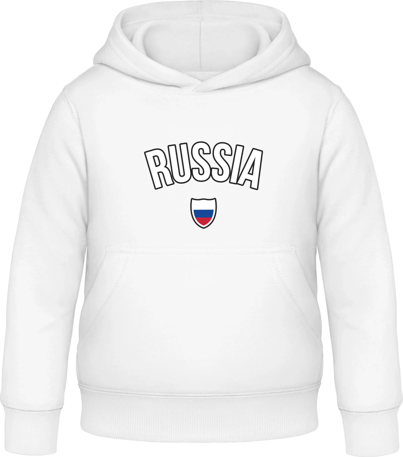 RUSSIA Football Fan - Arctic white Awdis Hoodie Kids - Front