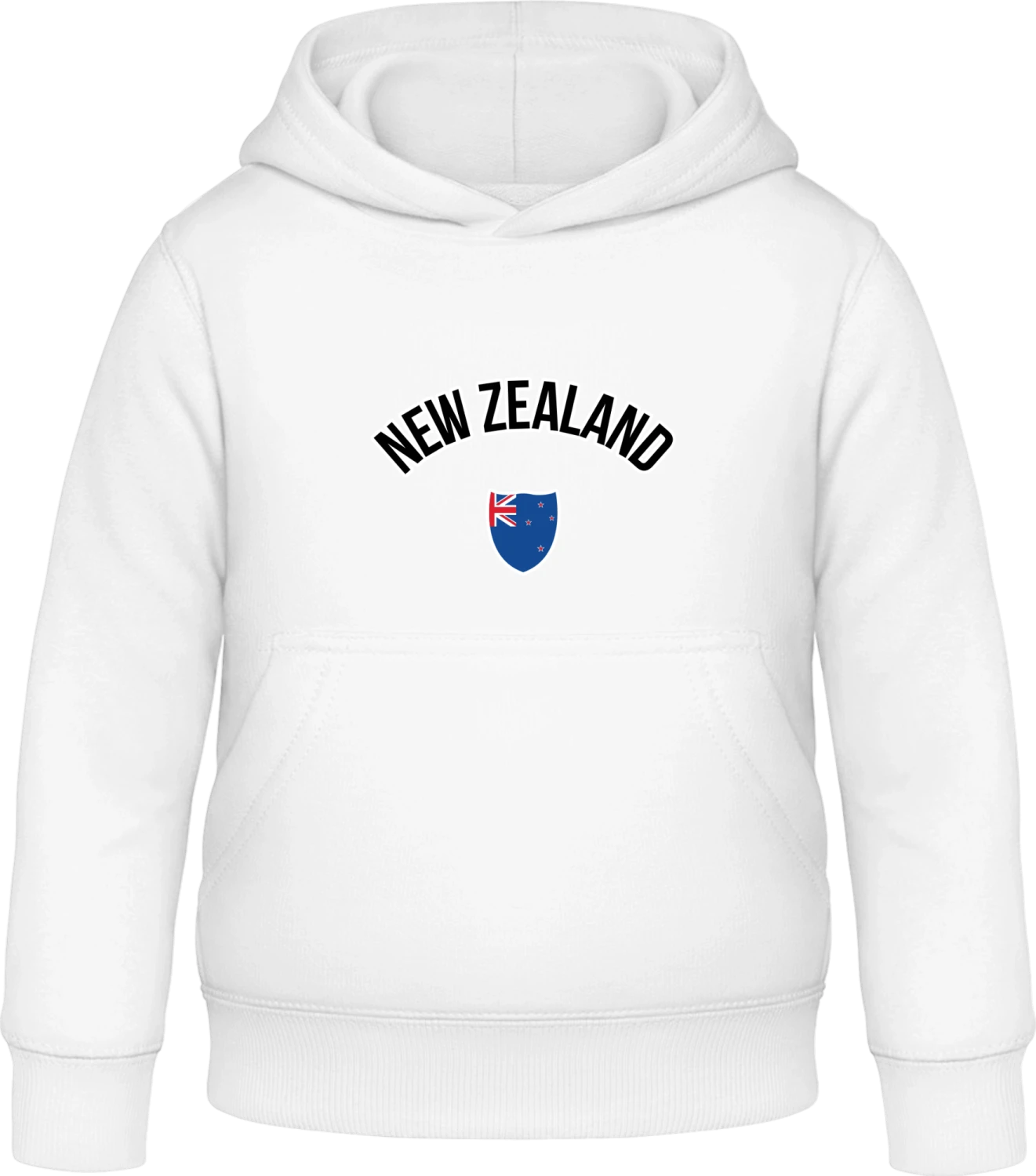 NEW ZEALAND Fan - Arctic white Awdis Hoodie Kids - Front