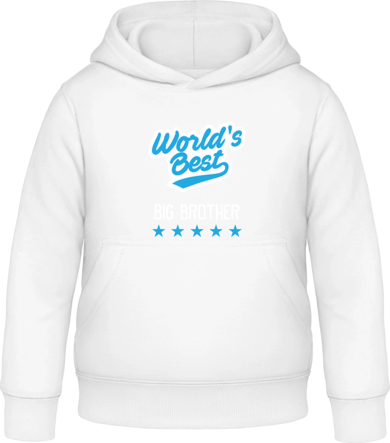 World's Best Big Brother - Arctic white Awdis Hoodie Kids - Front