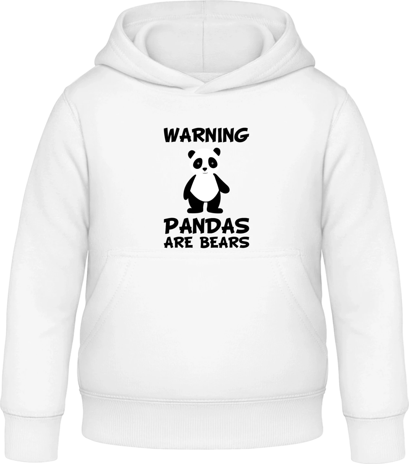 Panda - Arctic white Awdis Hoodie Kids - Front