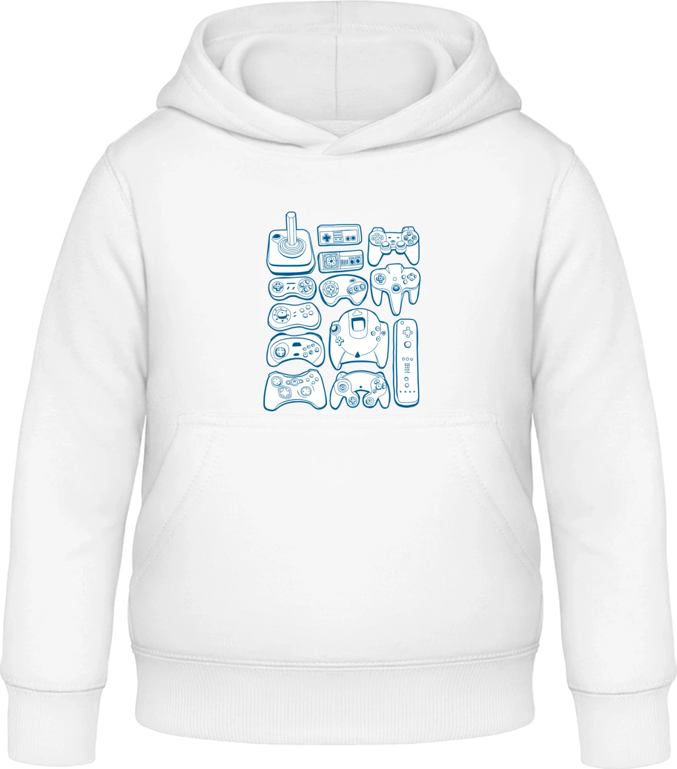 Video Game - Arctic white Awdis Hoodie Kids - Front