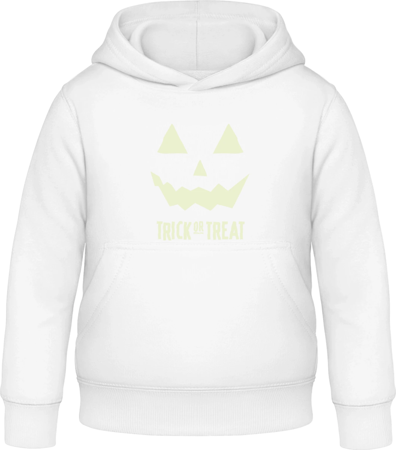 Halloween Trick Or Treat - Arctic white Awdis Hoodie Kids - Front