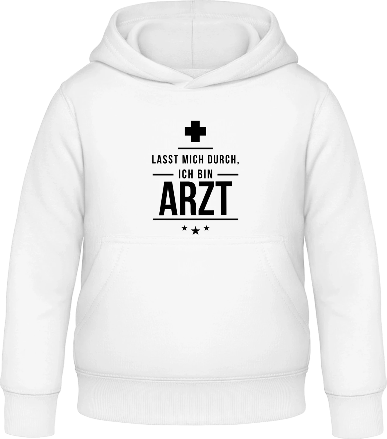 Lasst mich durch ich bin Arzt - Arctic white Awdis Hoodie Kids - Front