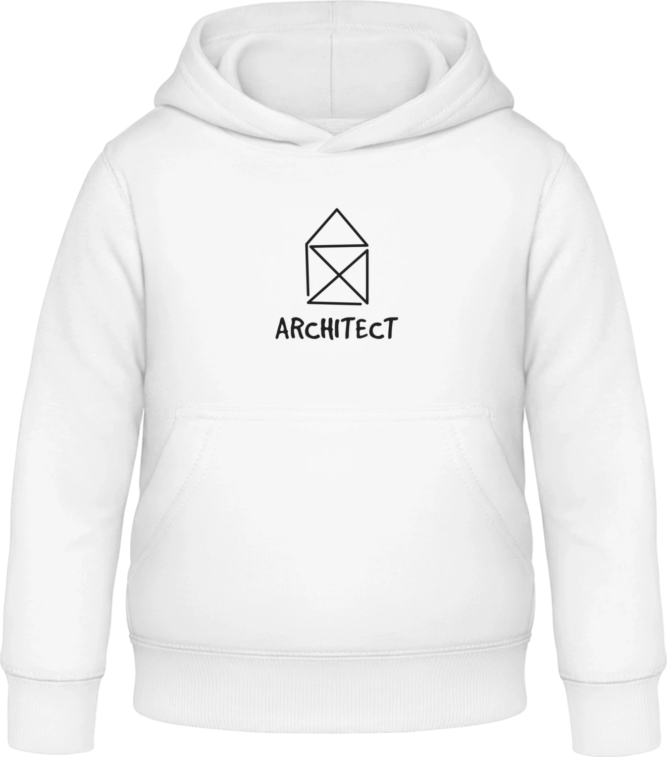 Architect Comic - Arctic white Awdis Hoodie Kids - Front