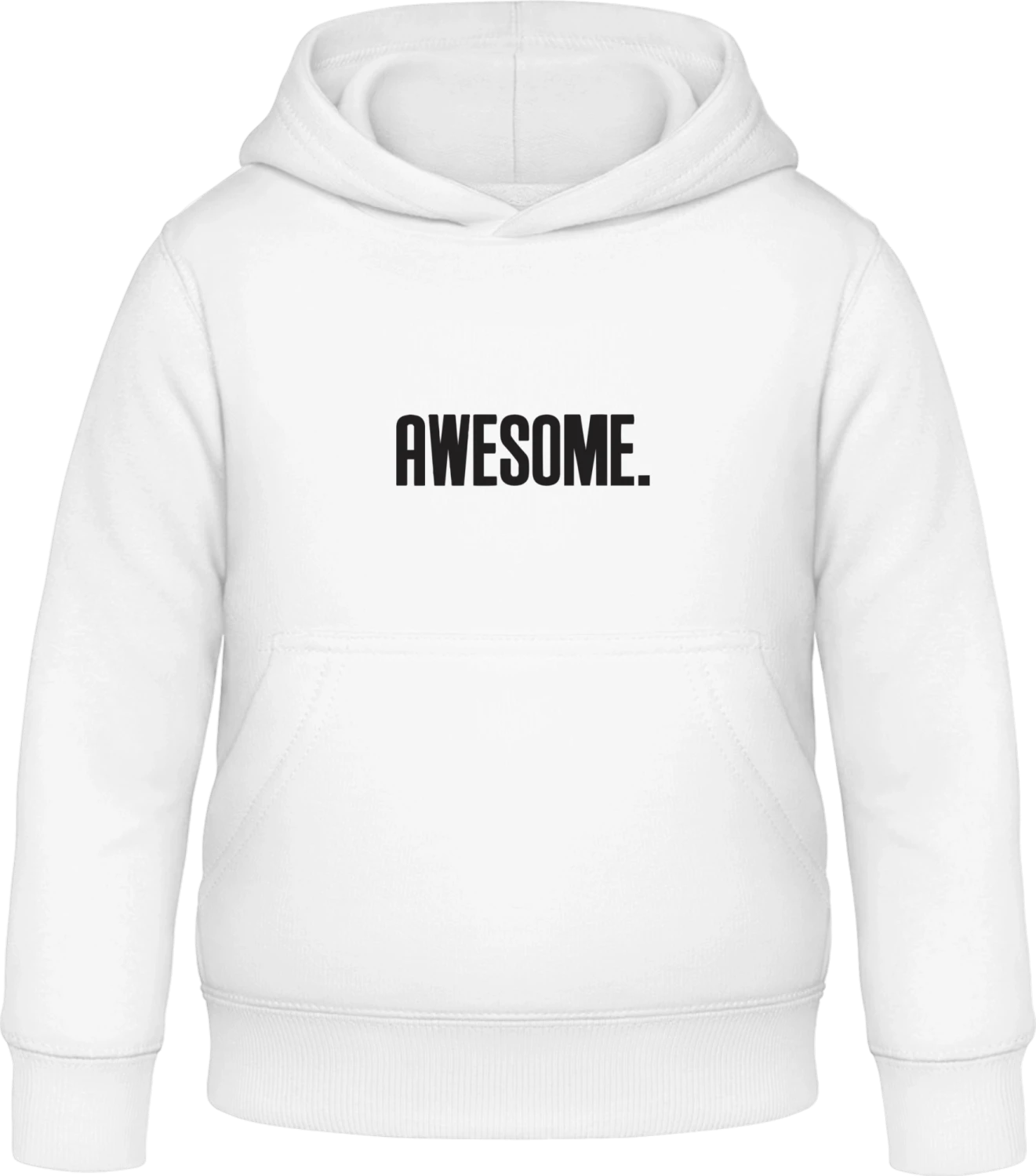 Awesome - Arctic white Awdis Hoodie Kids - Front