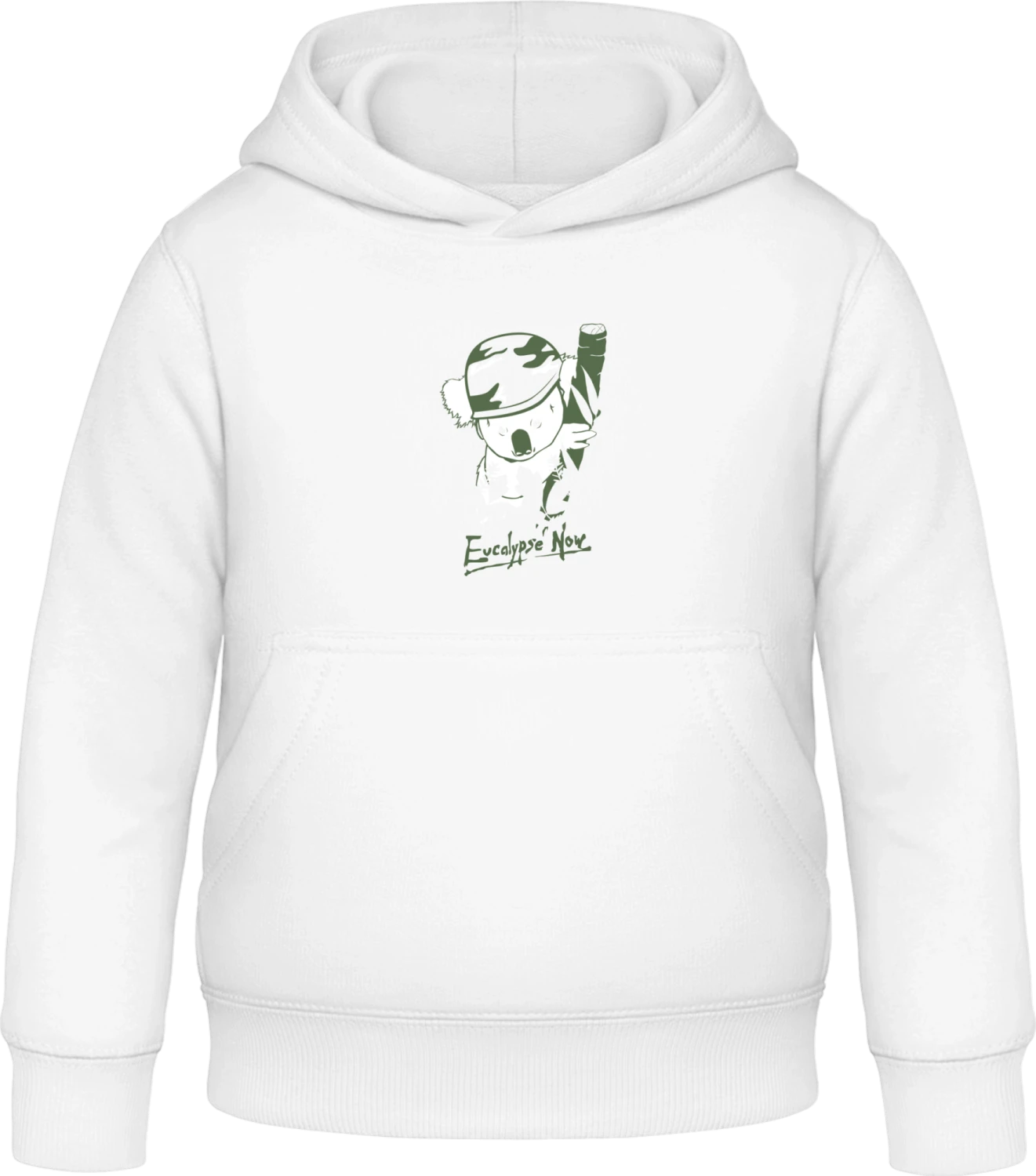 Eucalypse Now - Arctic white Awdis Hoodie Kids - Front