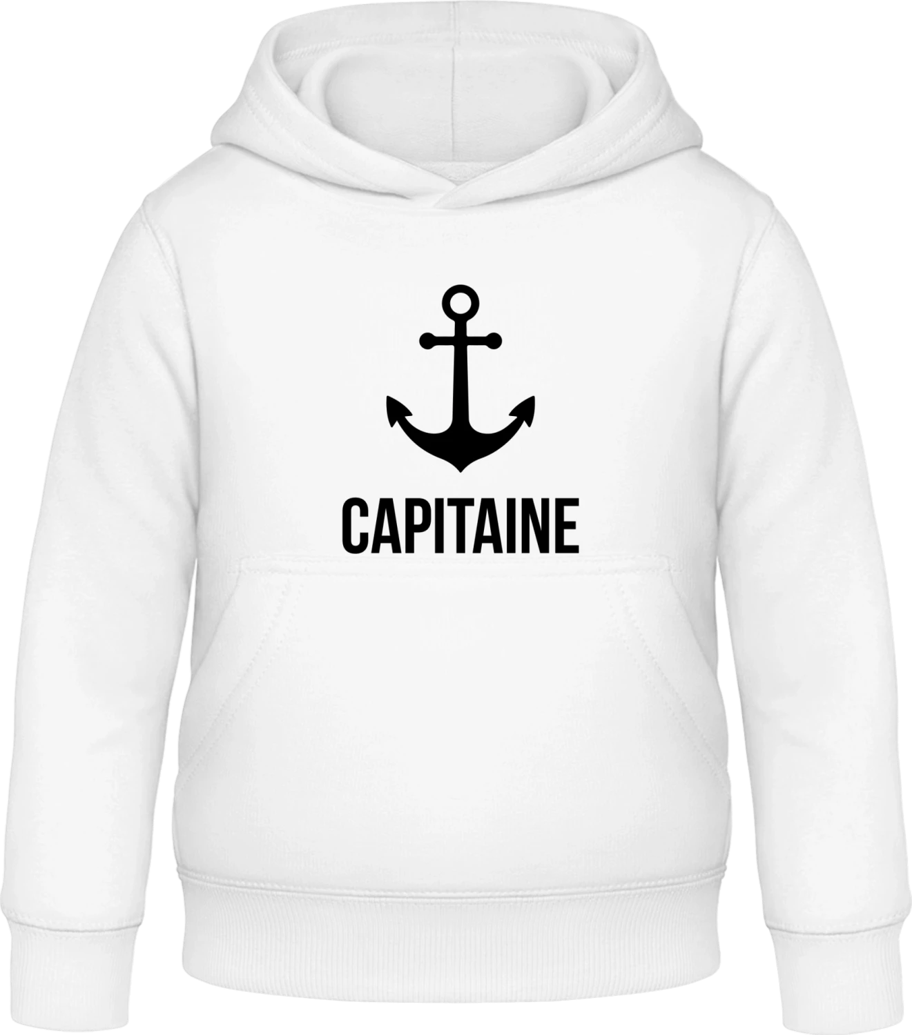 Capitaine - Arctic white Awdis Hoodie Kids - Front