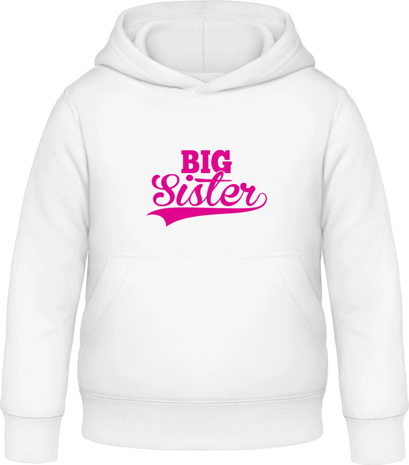 Big Sister Vintage - Arctic white Awdis Hoodie Kids - Front