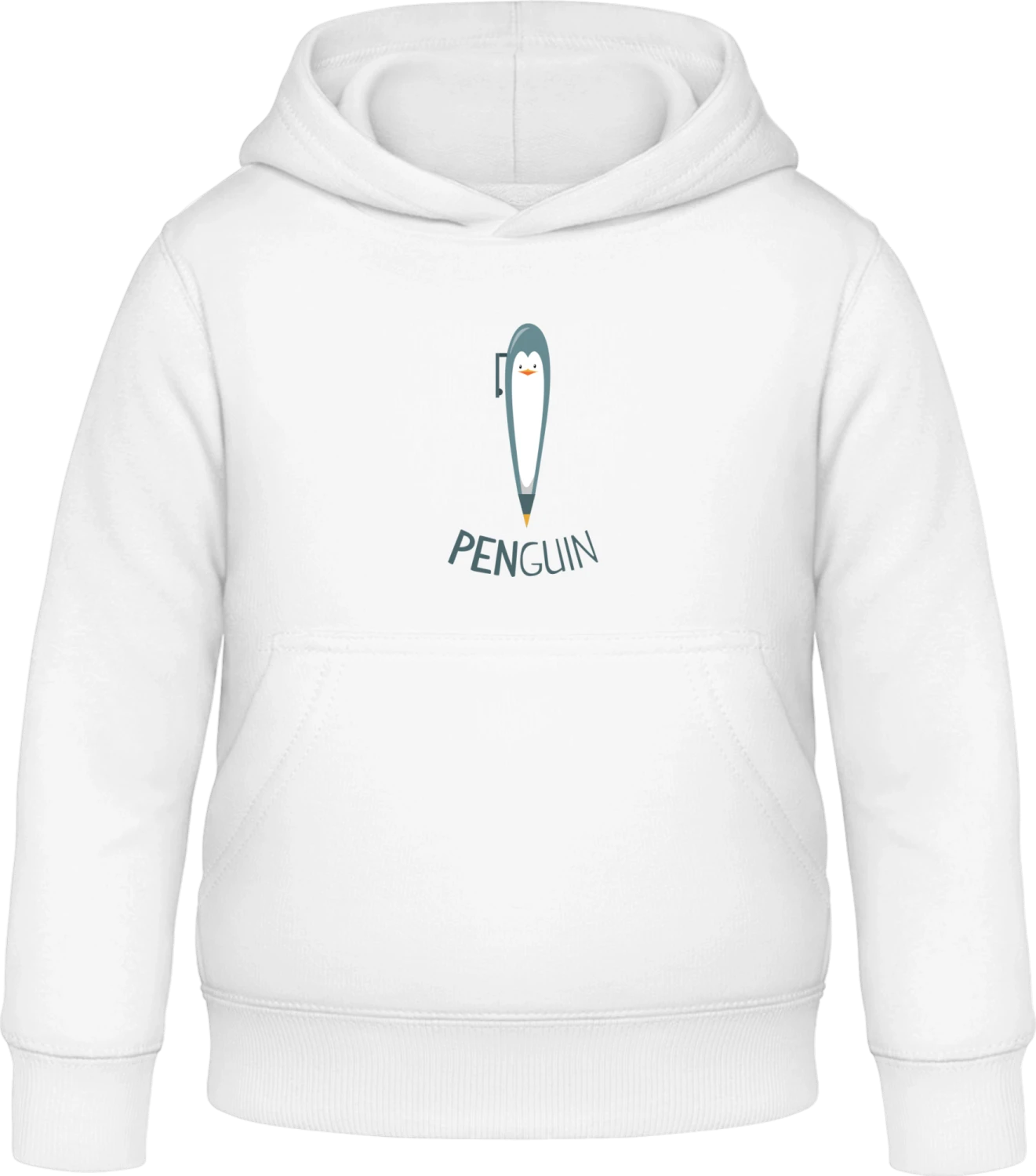 Penguin Fun - Arctic white Awdis Hoodie Kids - Front