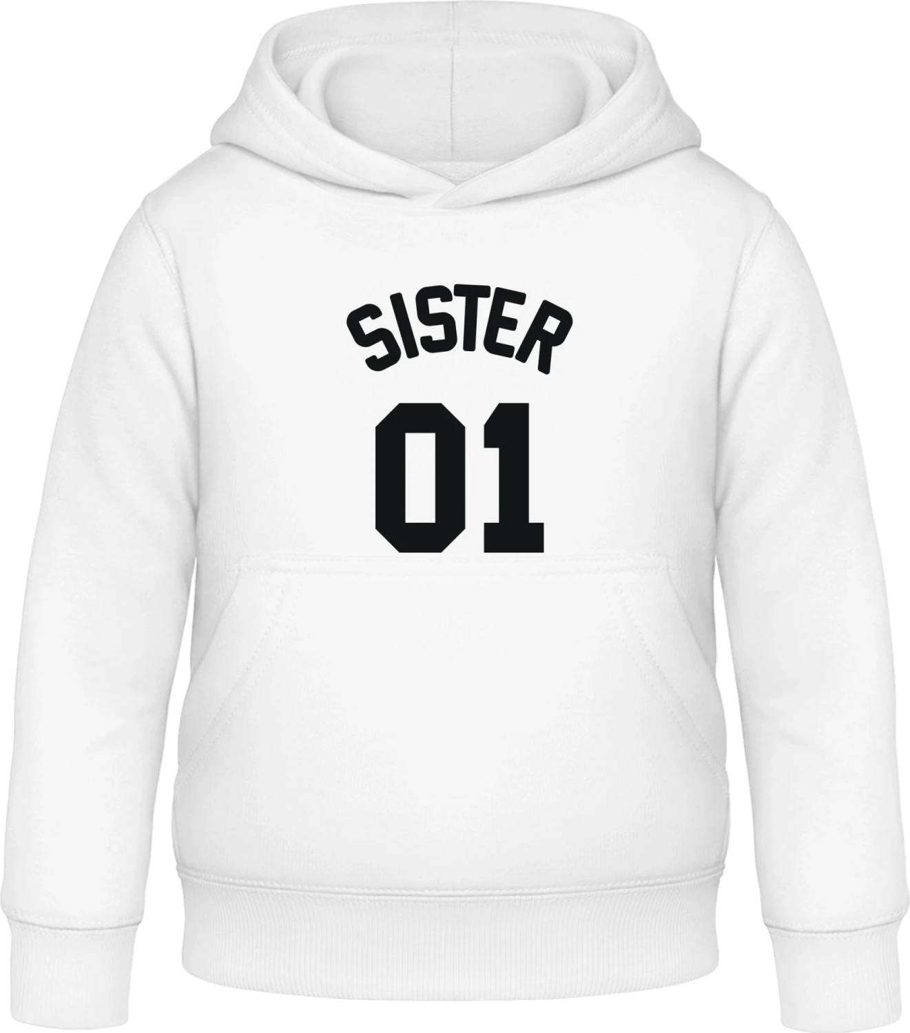 Sister 01 - Arctic white Awdis Hoodie Kids - Front