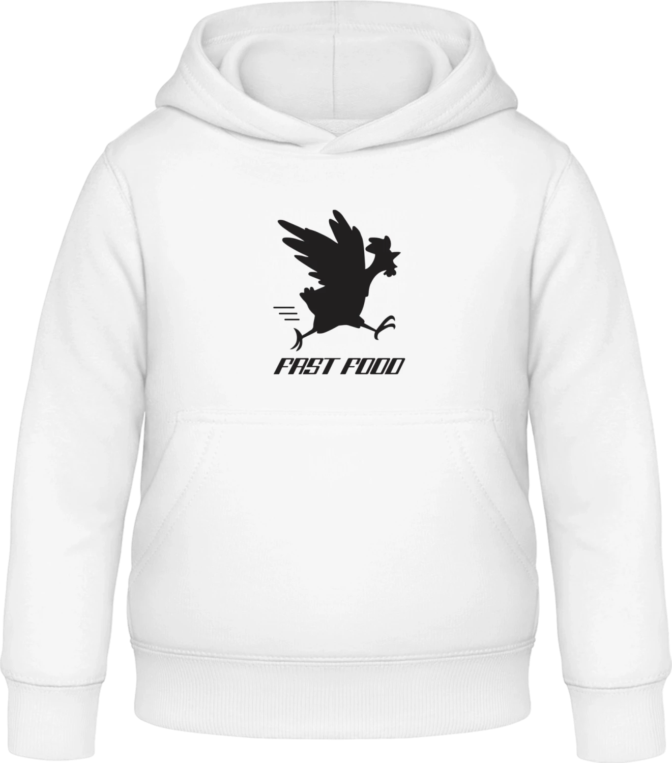 Fast Food Hen Chicken - Arctic white Awdis Hoodie Kids - Front