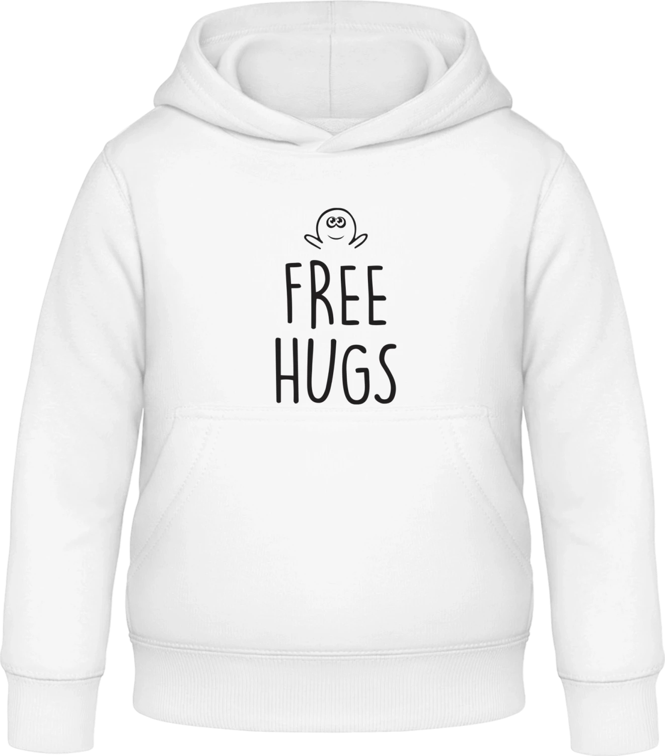 Free Hugs For You - Arctic white Awdis Hoodie Kids - Front