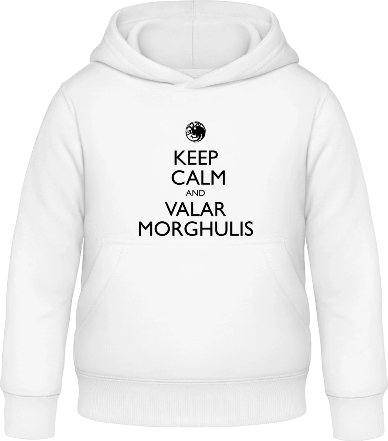 Keep Calm And Valar Morghulis - Arctic white Awdis Hoodie Kids - Front