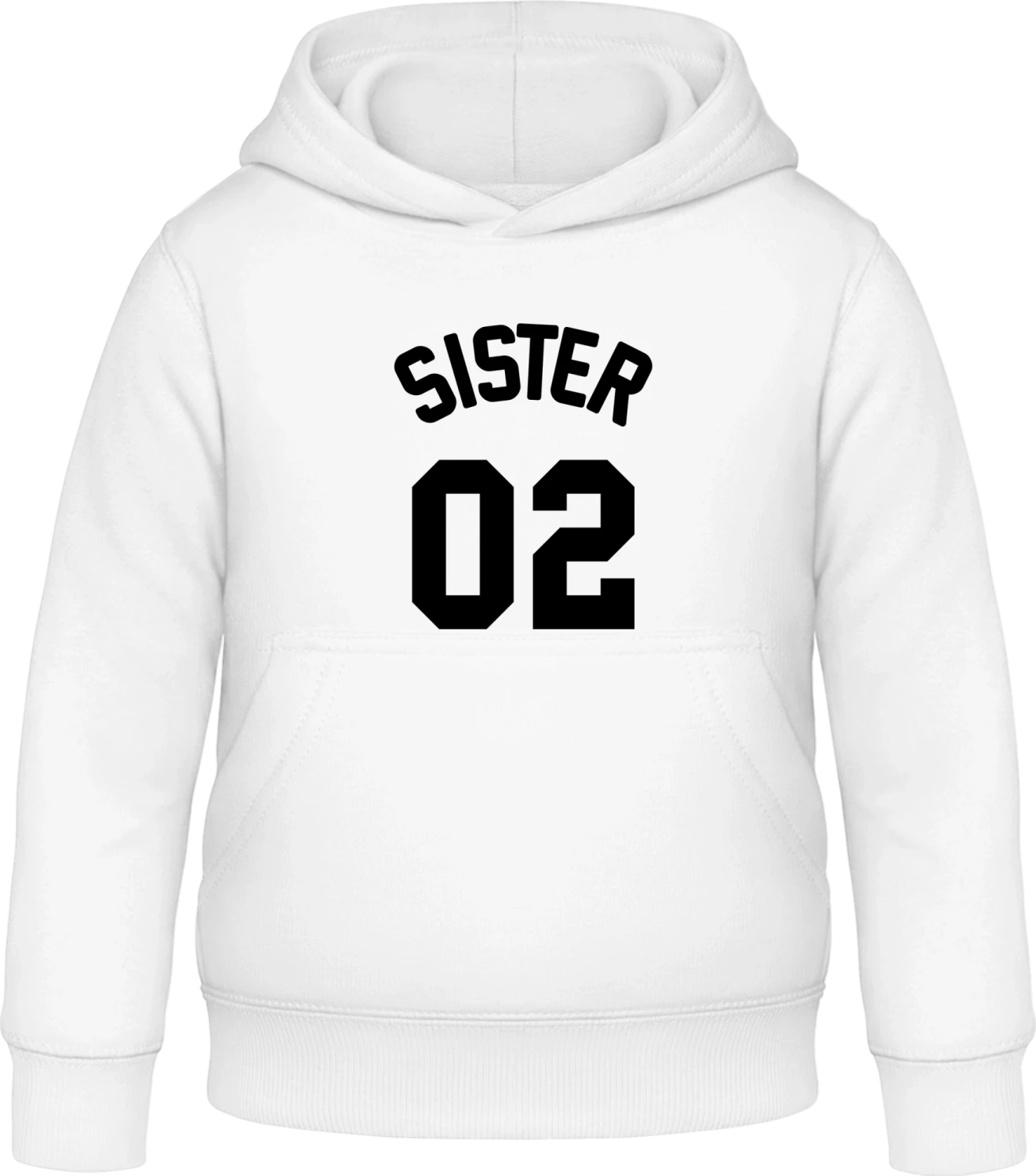 Sister 02 - Arctic white Awdis Hoodie Kids - Front