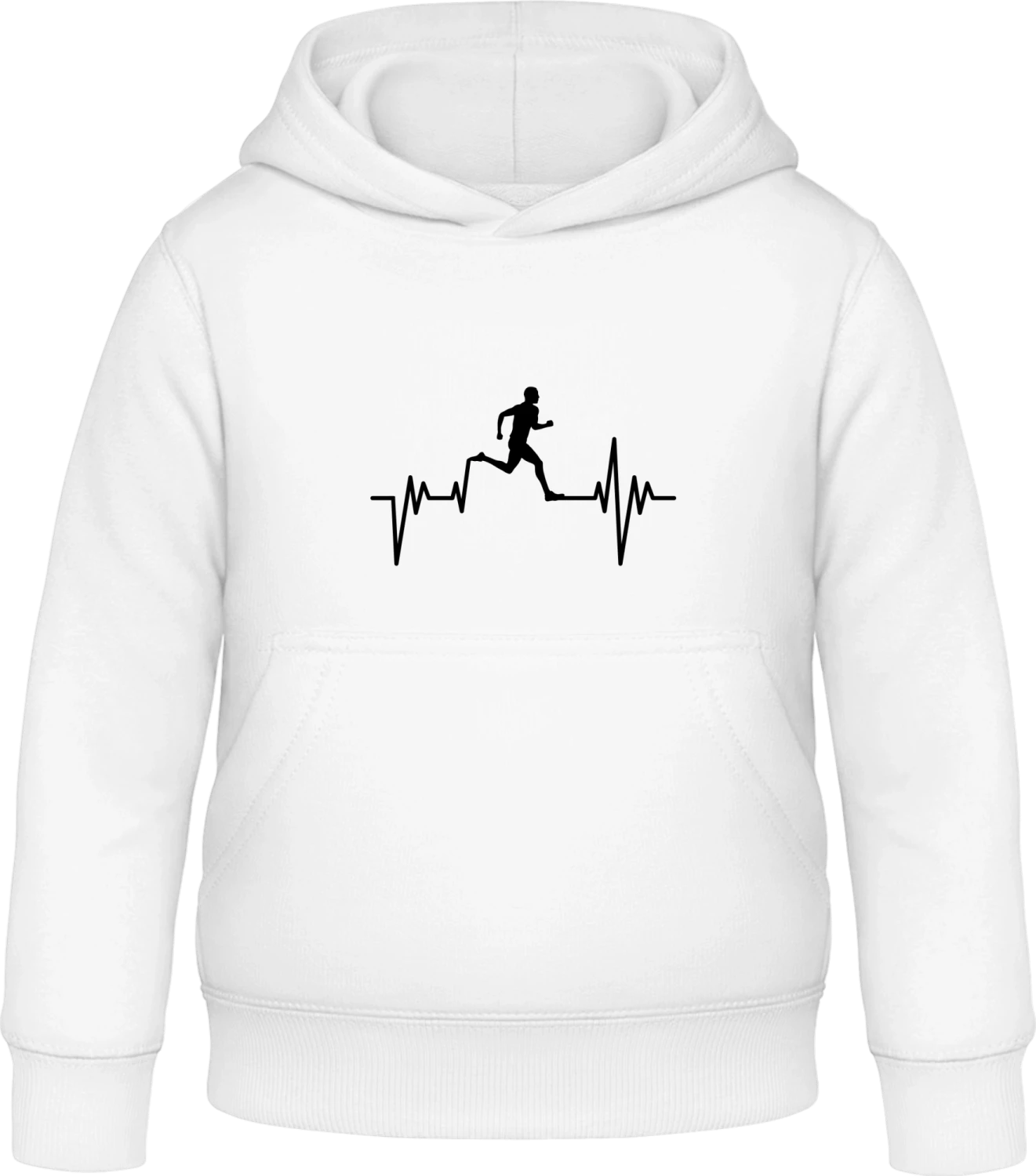 Running Pulse - Arctic white Awdis Hoodie Kids - Front