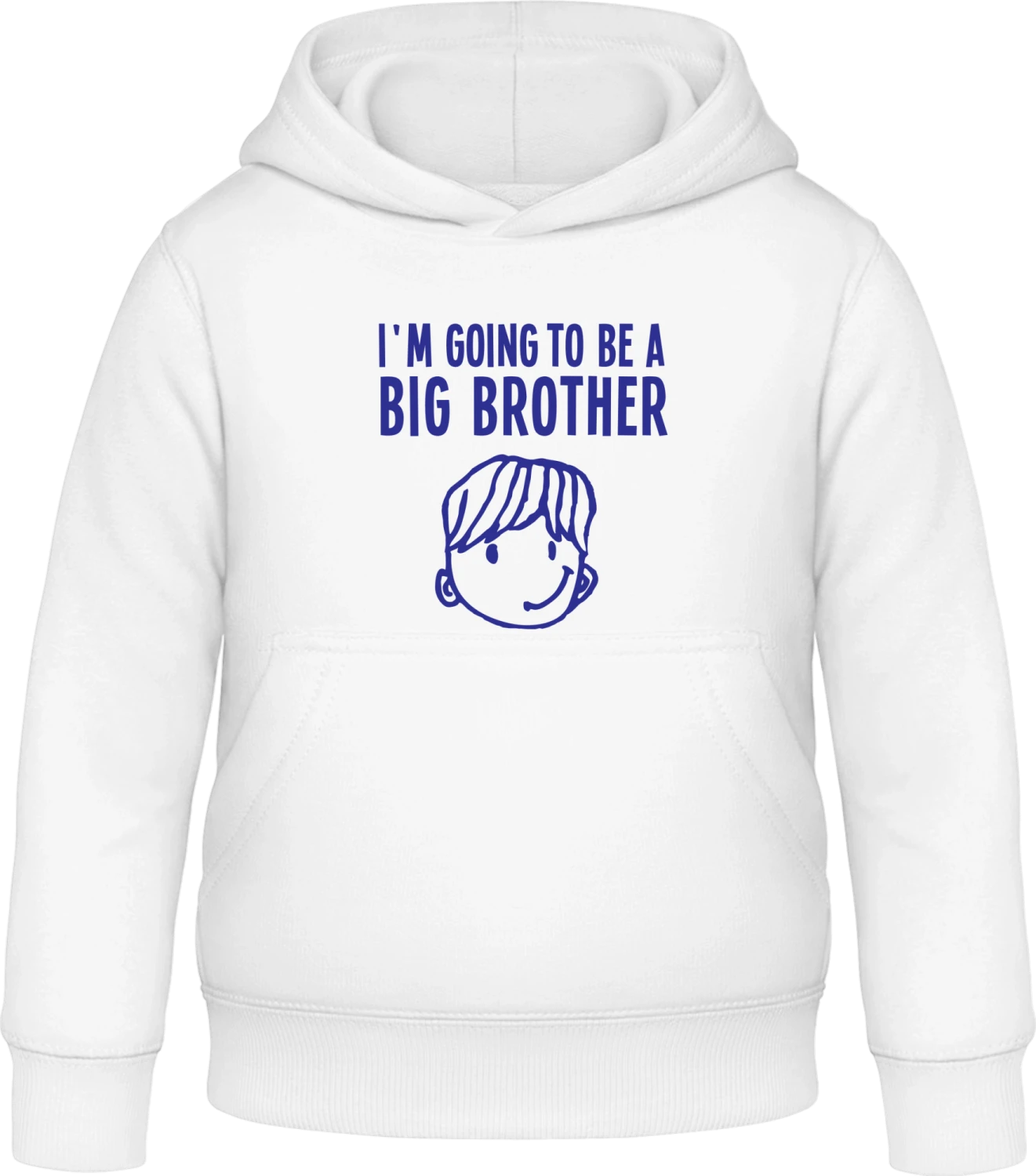 I'm going to be a big brother - Arctic white Awdis Hoodie Kids - Front