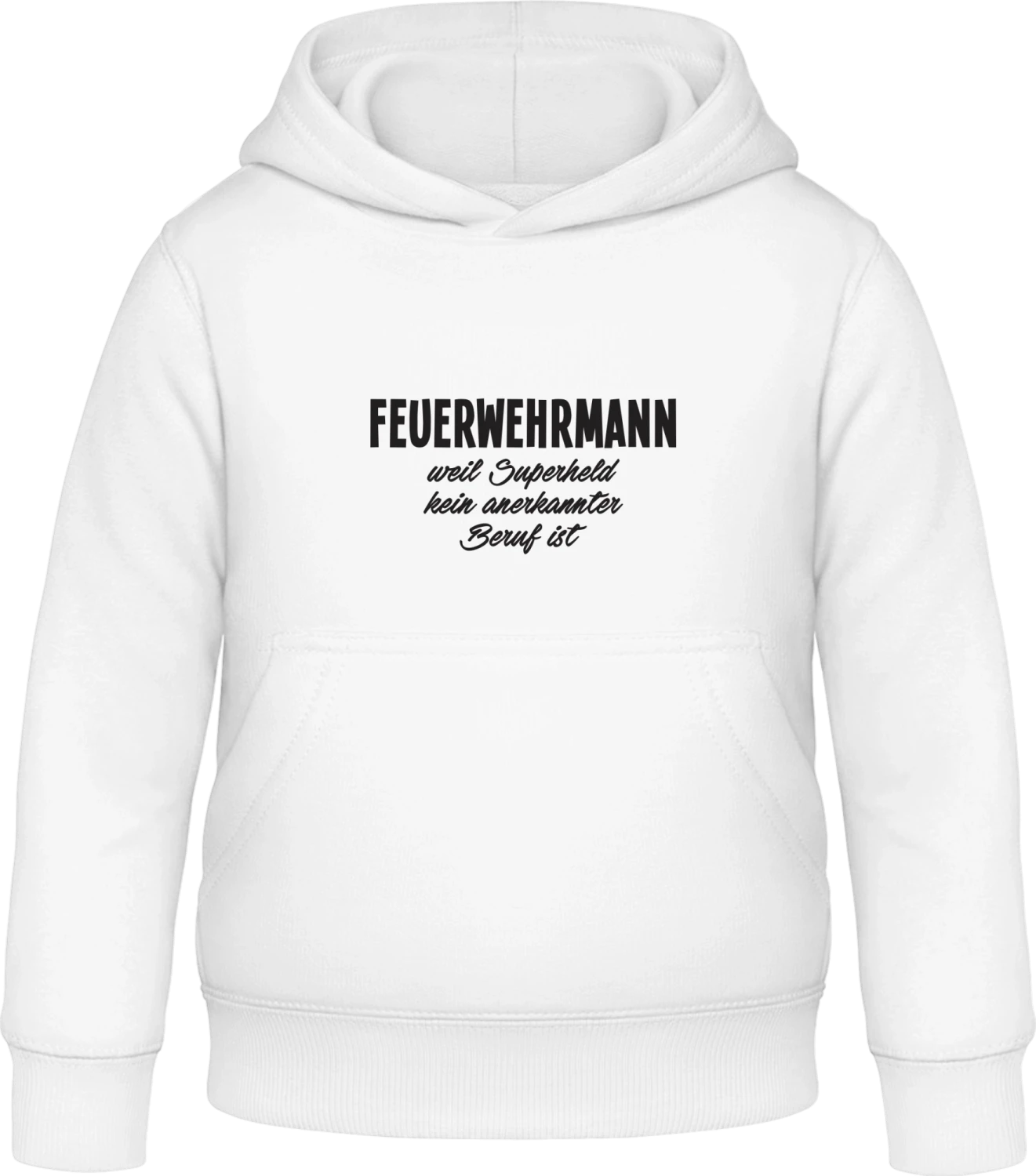 Feuerwehrmann weil - Arctic white Awdis Hoodie Kids - Front