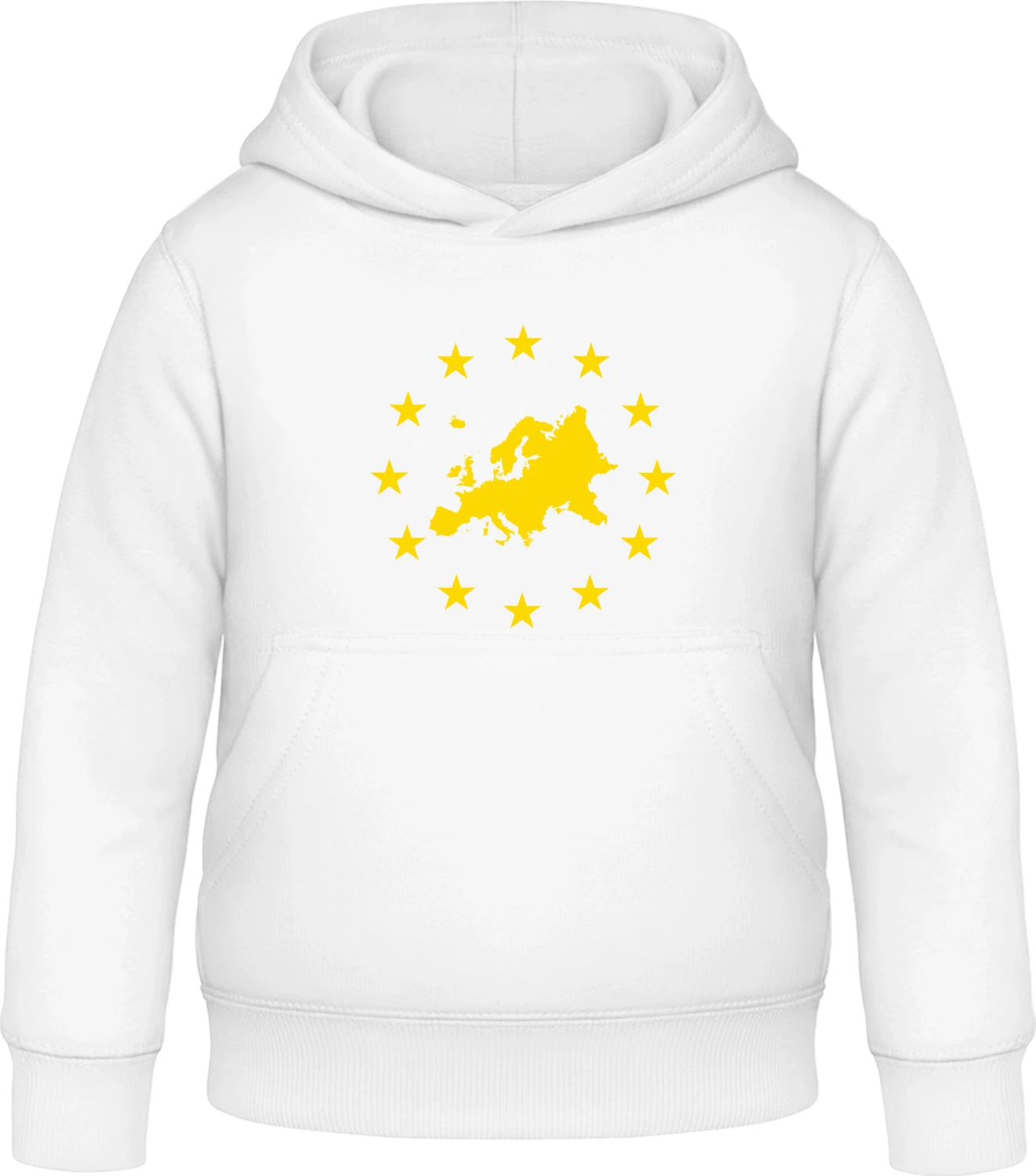 EU Europe - Arctic white Awdis Hoodie Kids - Front